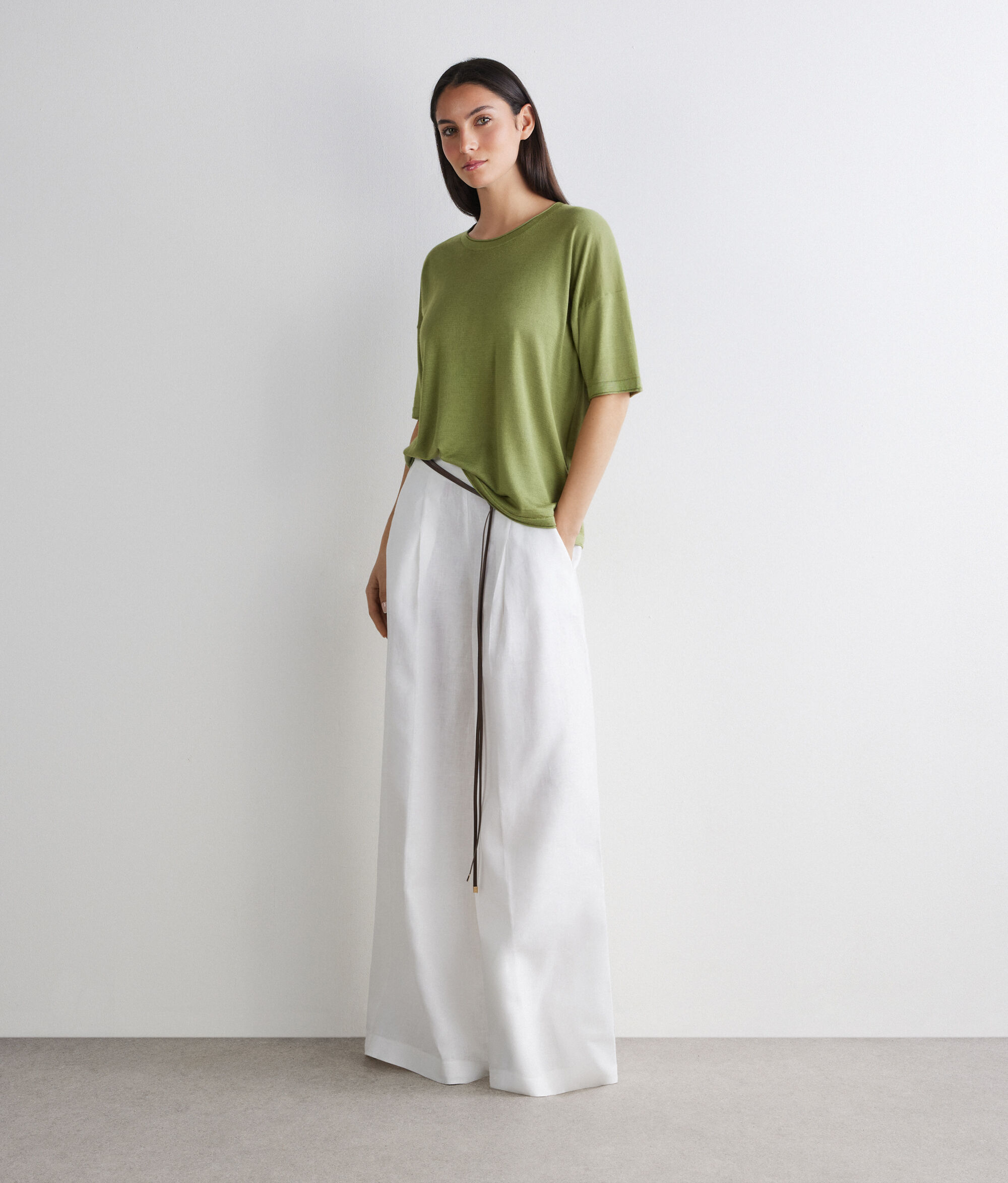 シルクファインカシミヤ オーバーサイズ Tシャツ