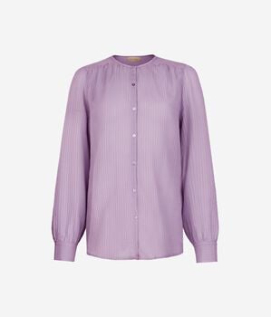 Blusa goffrata in seta cotone