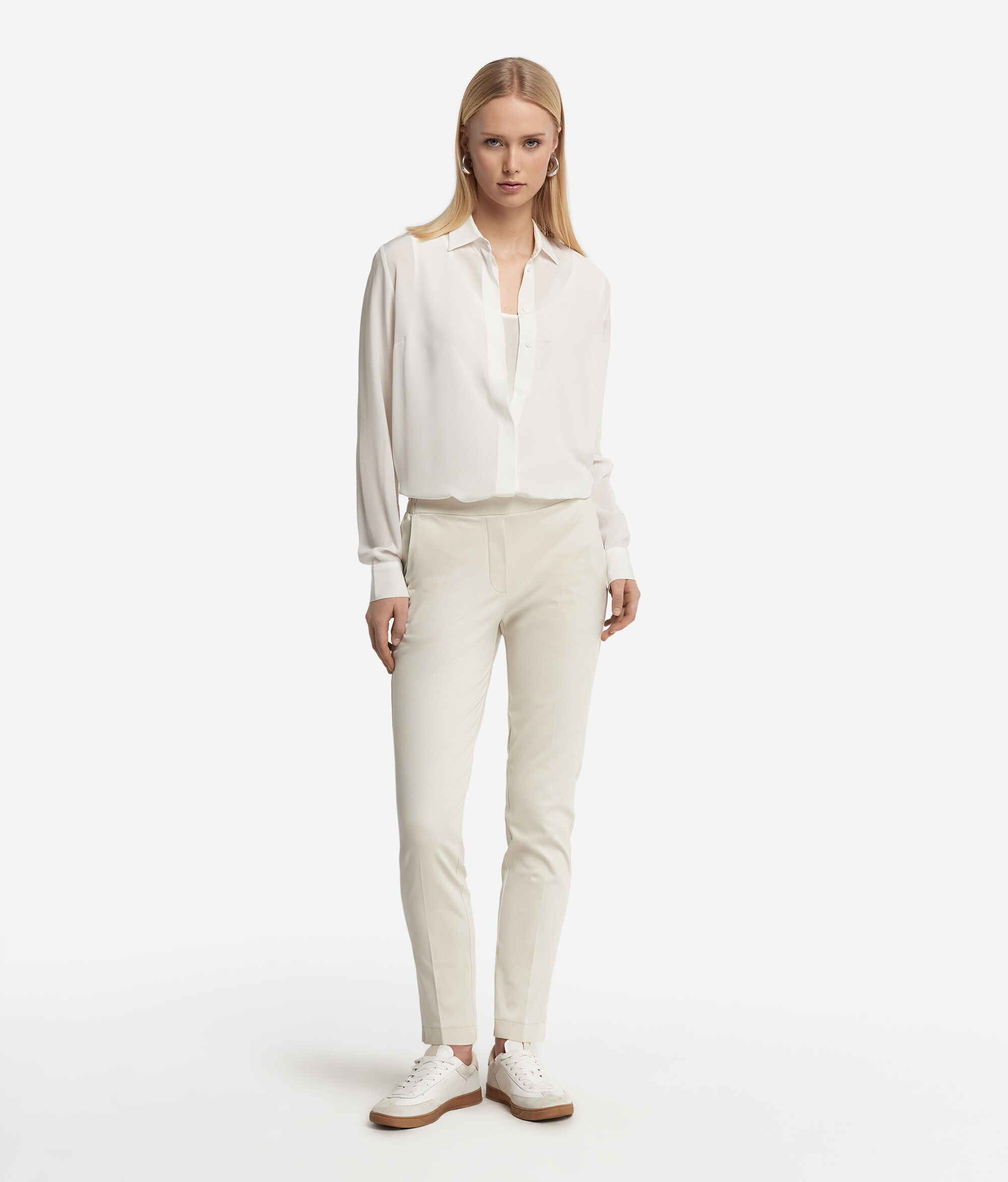Cotton Cigarette Trousers