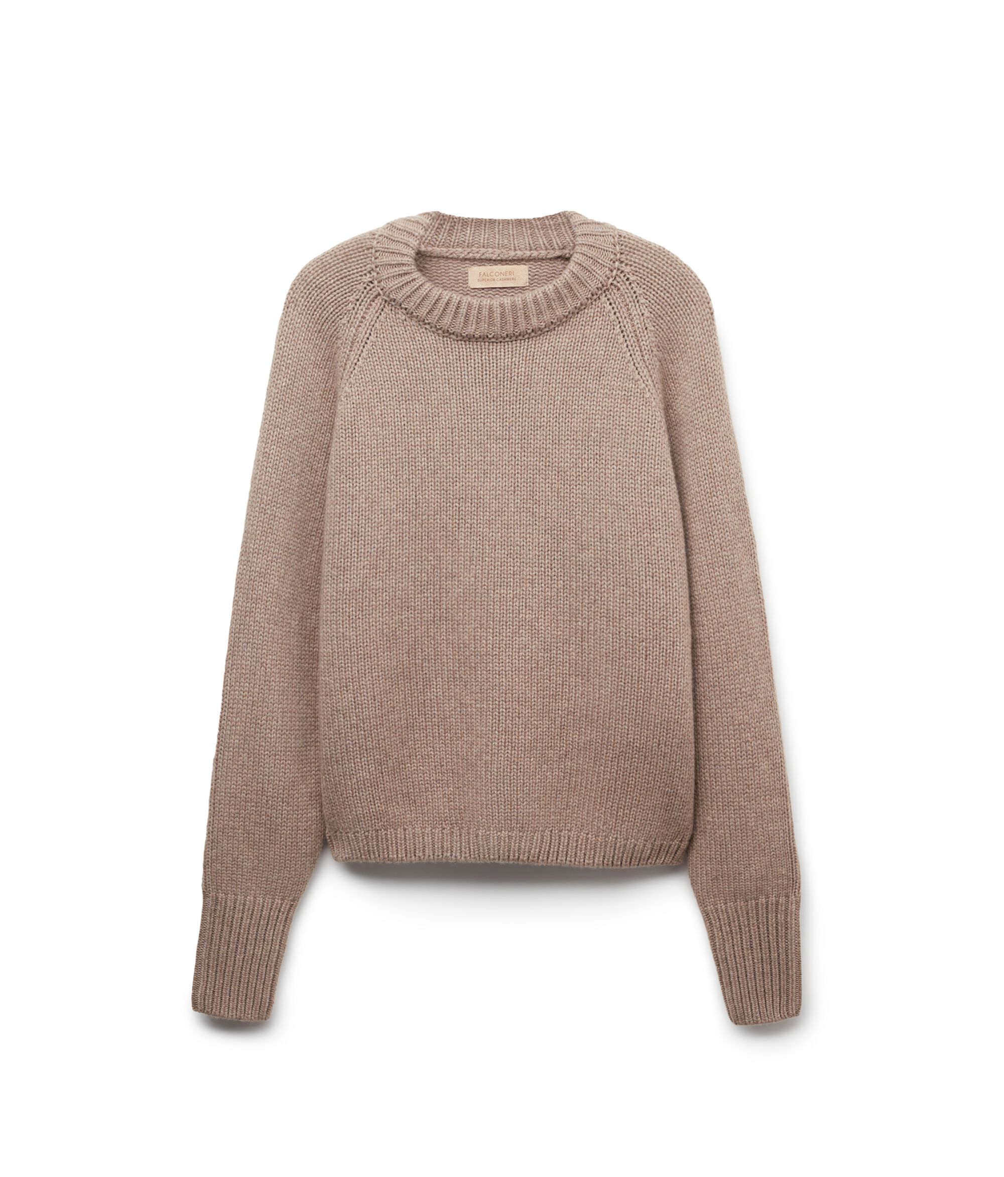 Μπλούζα από Πλεκτό Cashmere με Στρογγυλή Λαιμόκοψη