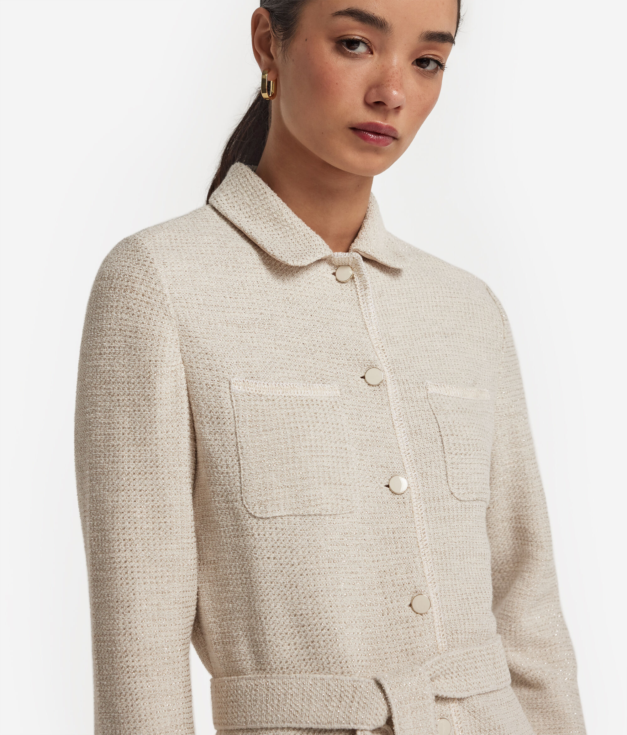 Long Lamé Jacket