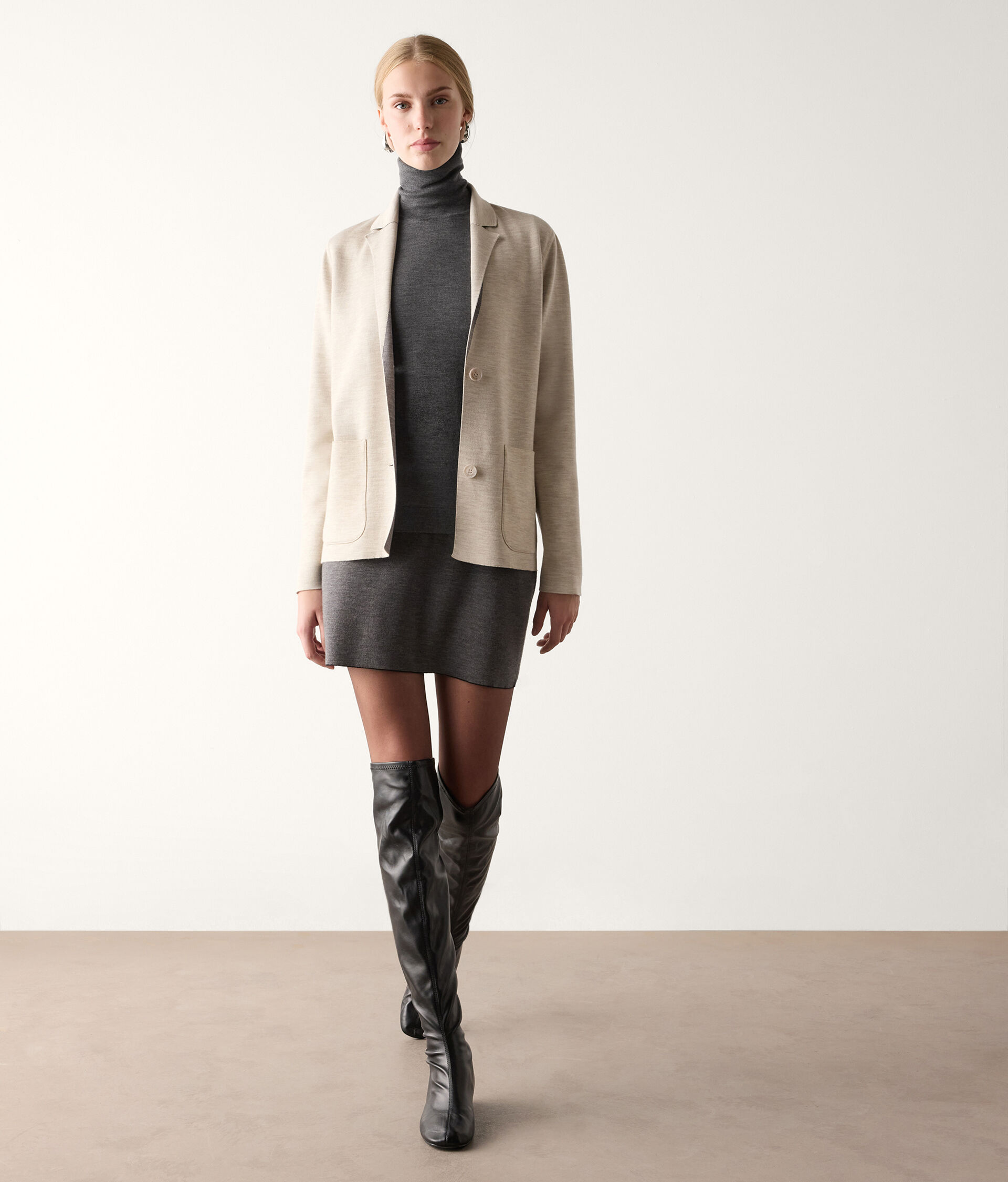 Blazer réversible en cachemire ultra-fin