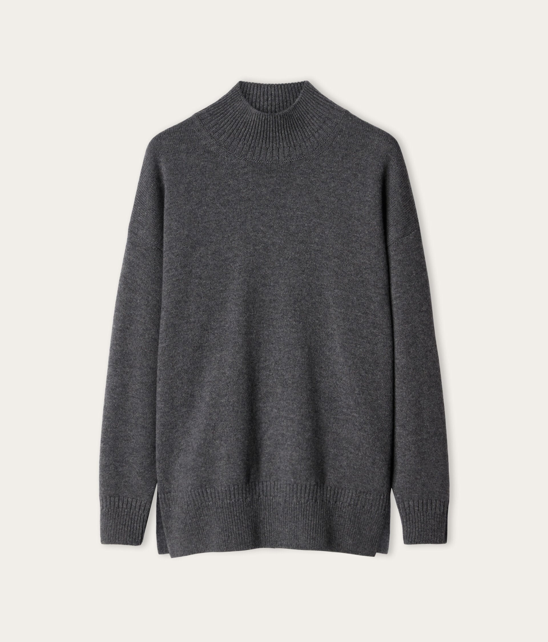 Dolcevita con spacchi coste diverse in Cashmere Ultrasoft