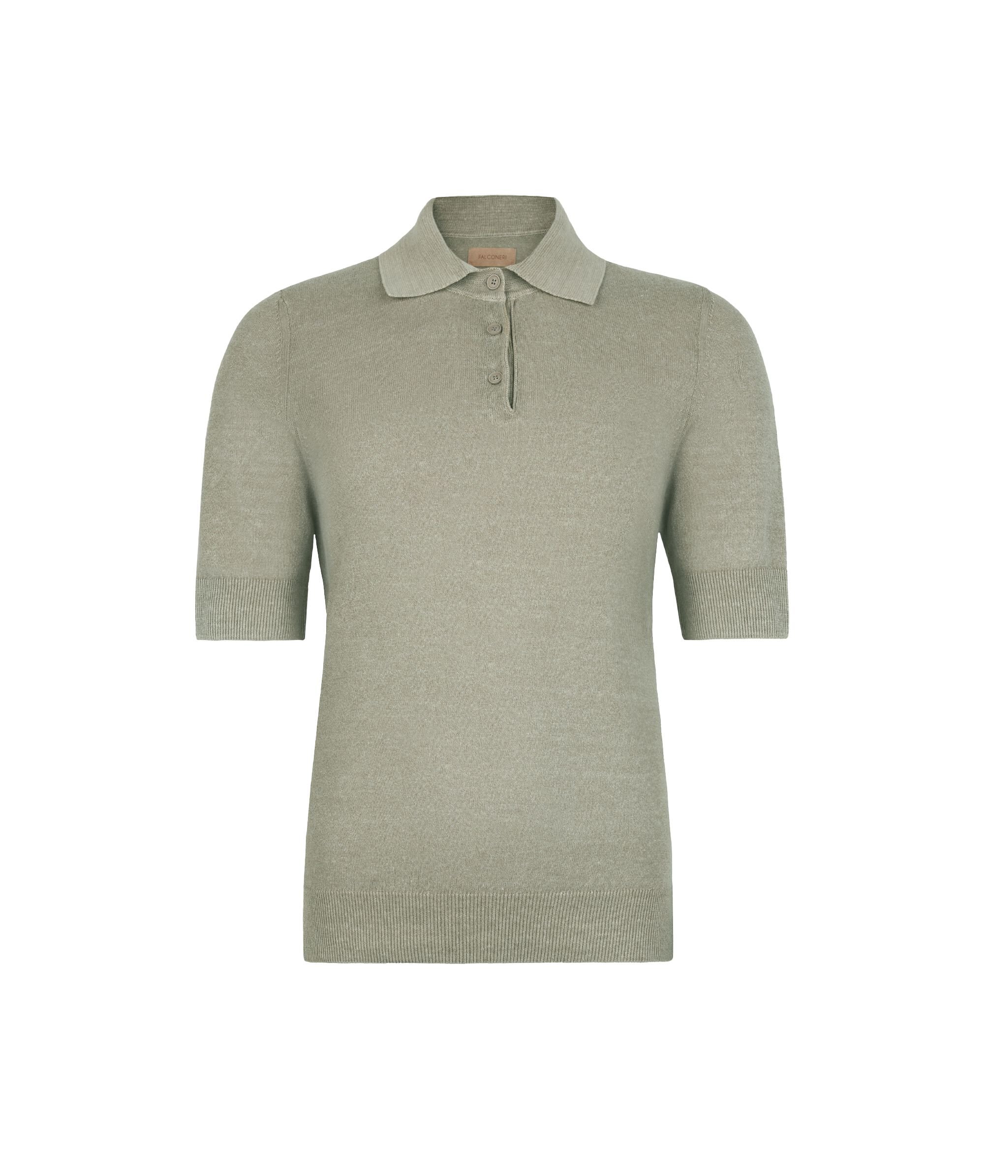 Polo de lino y algodón