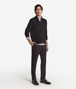 Cardigan mit durchgehendem Reißverschluss aus Kaschmir Ultrasoft