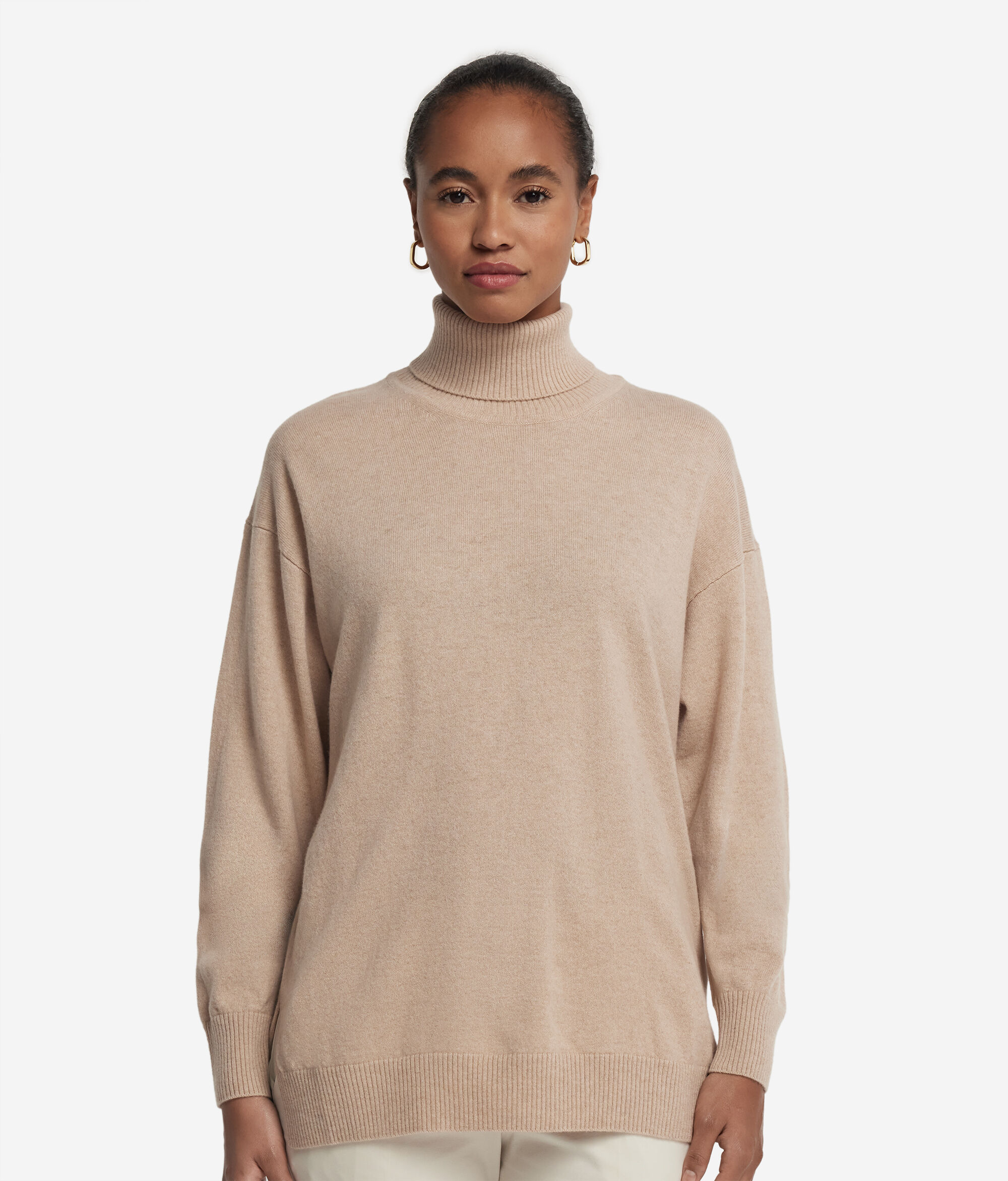Ultrasoft Cashmere Turtleneck with Slits