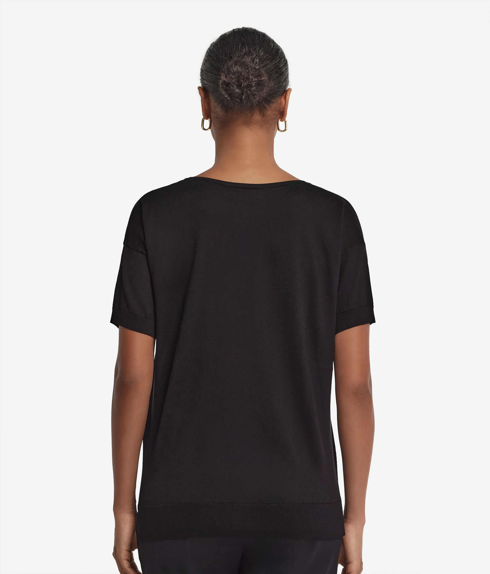 Silk and Cotton Round-Neck Jumper
