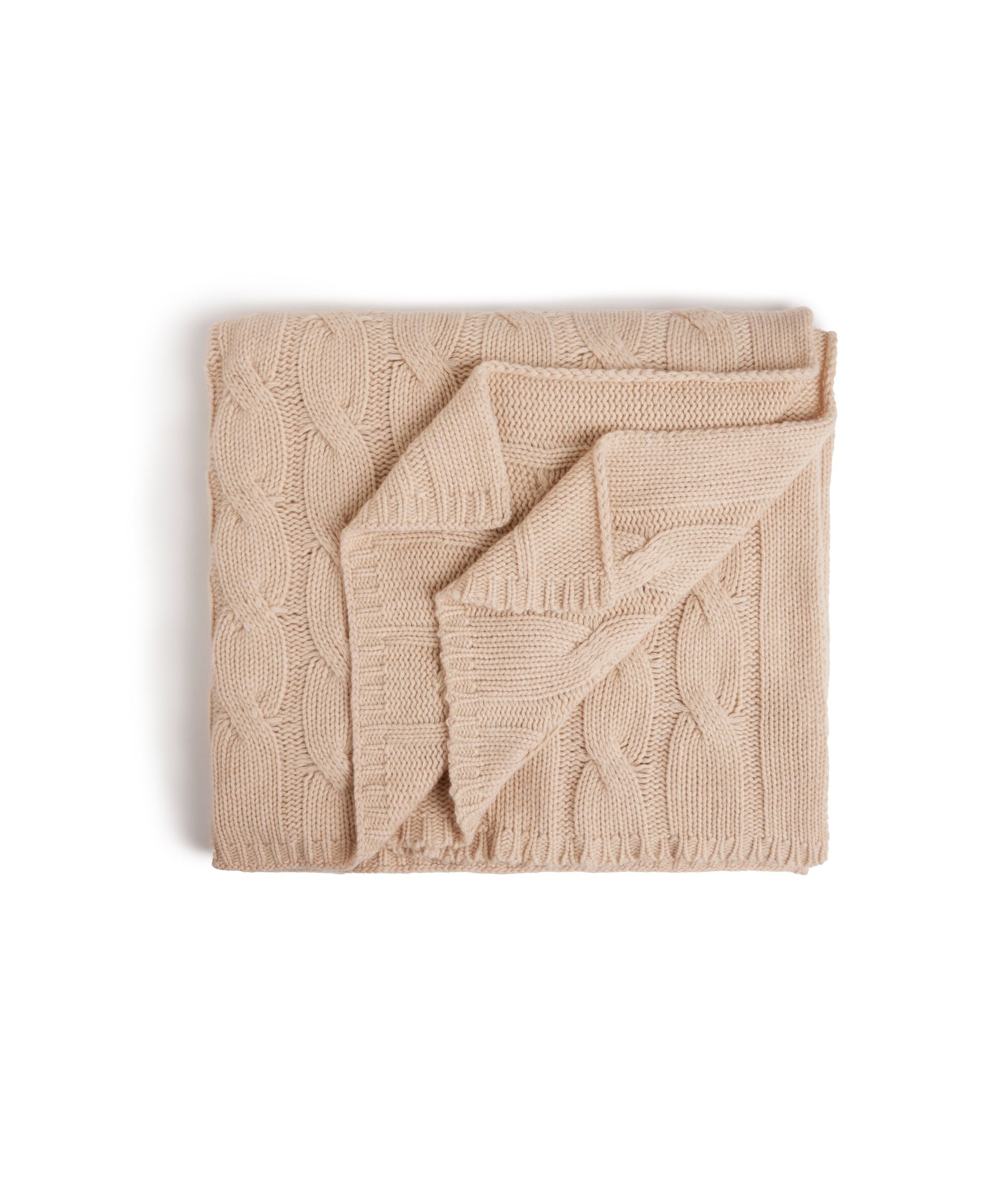 Couverture en cachemire à torsades