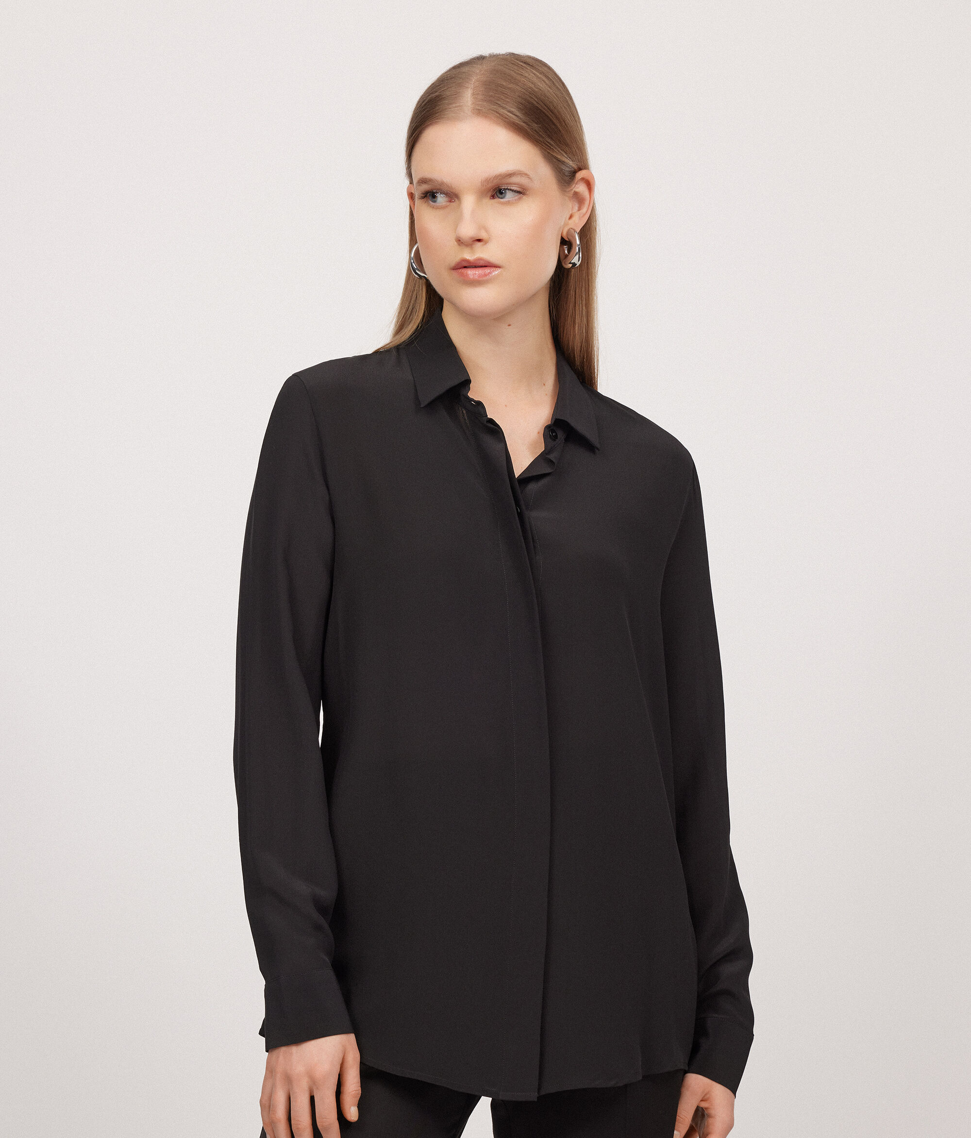 Camicia in Seta con Colletto
