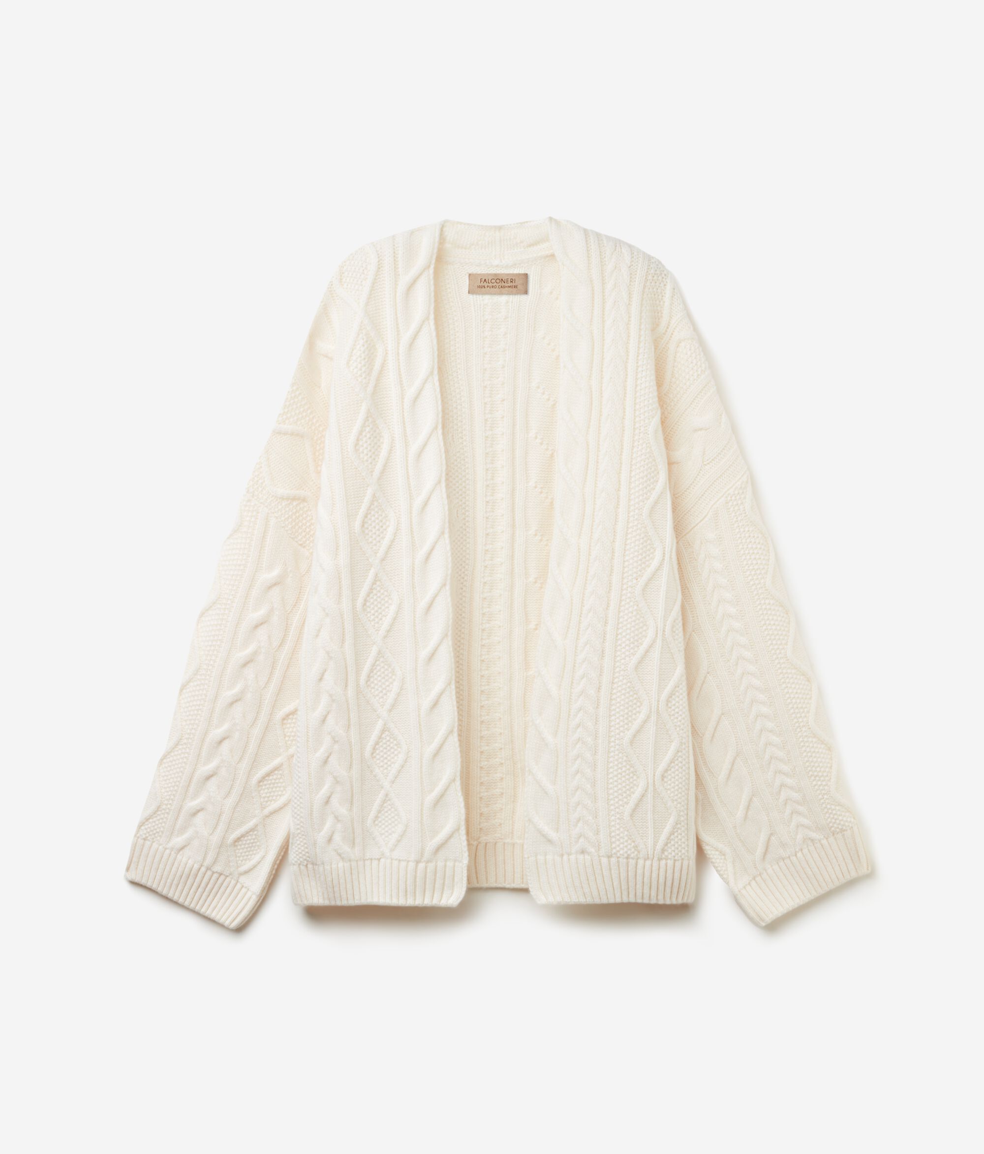Capa con trama de distintos ochos de cashmere