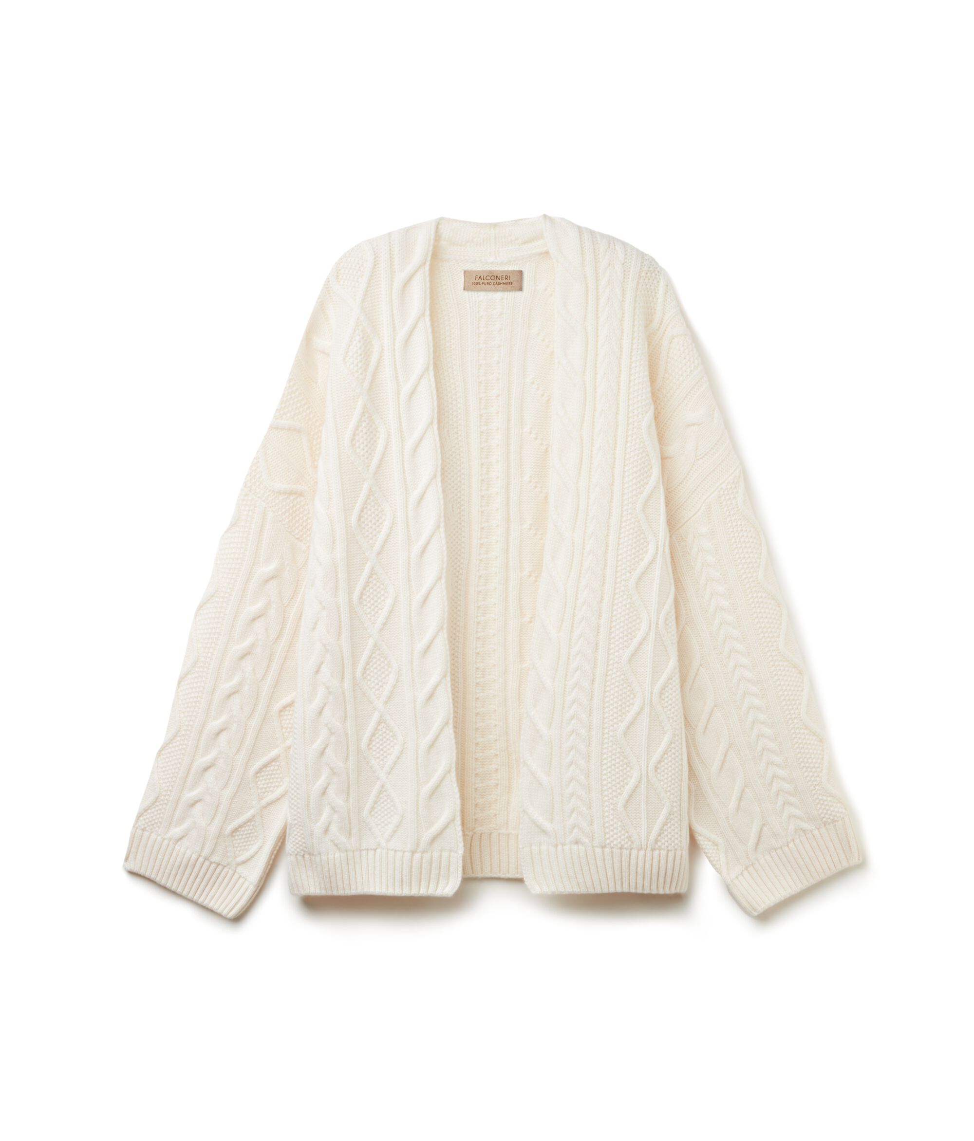 Κάπα με Σχέδιο με Διαφορετικές Πλεξίδες από Cashmere
