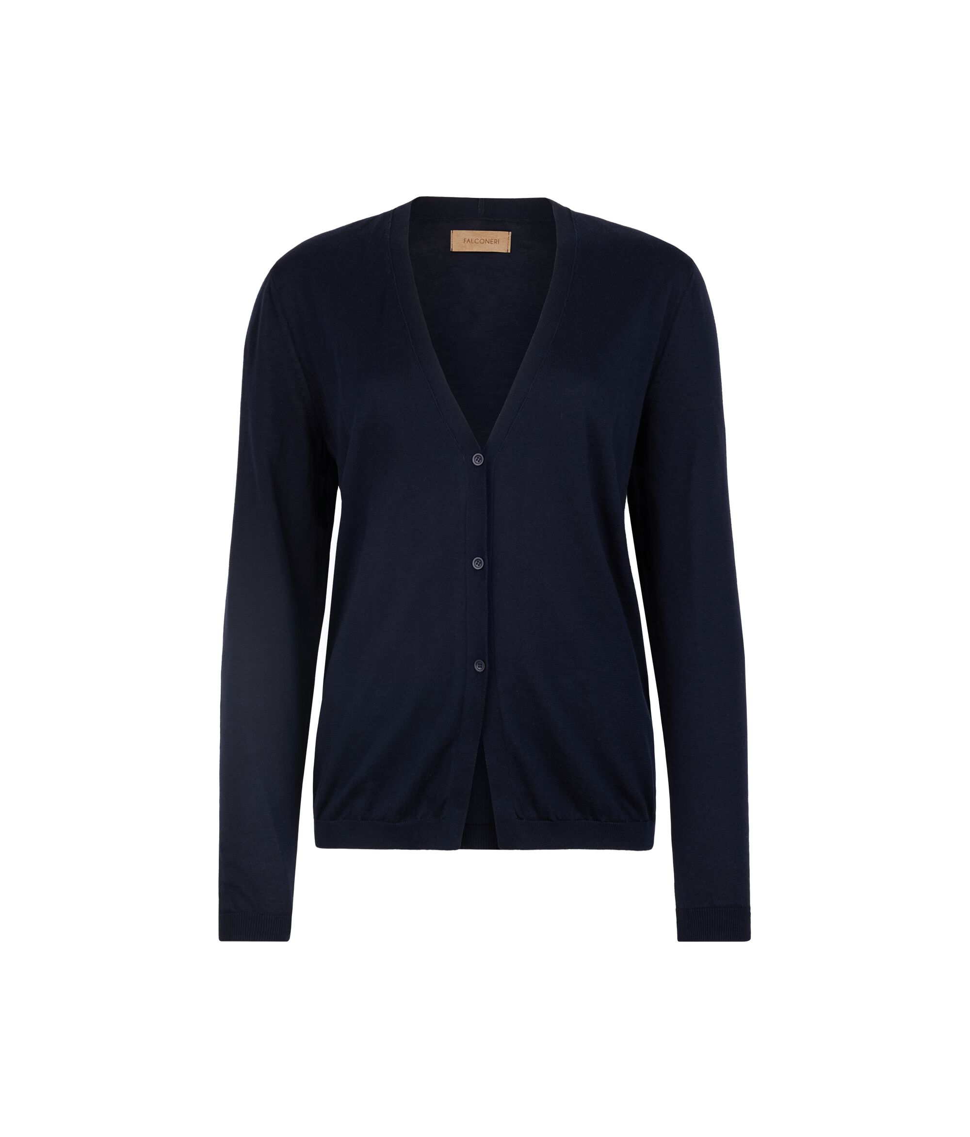 Long-Sleeved Cotton Cardigan