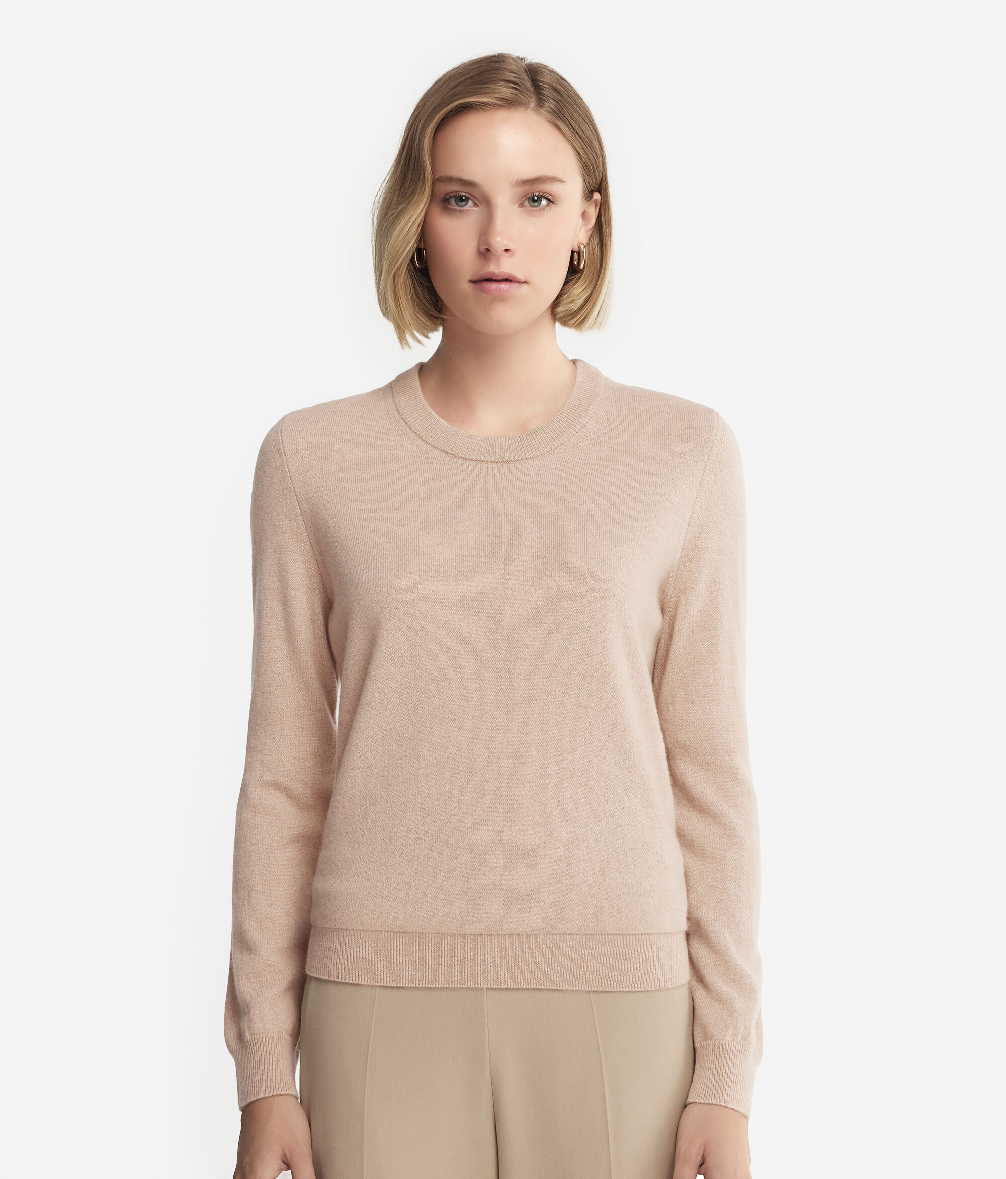 Jersey de cuello caja de mujer de Cashmere Ultrasoft