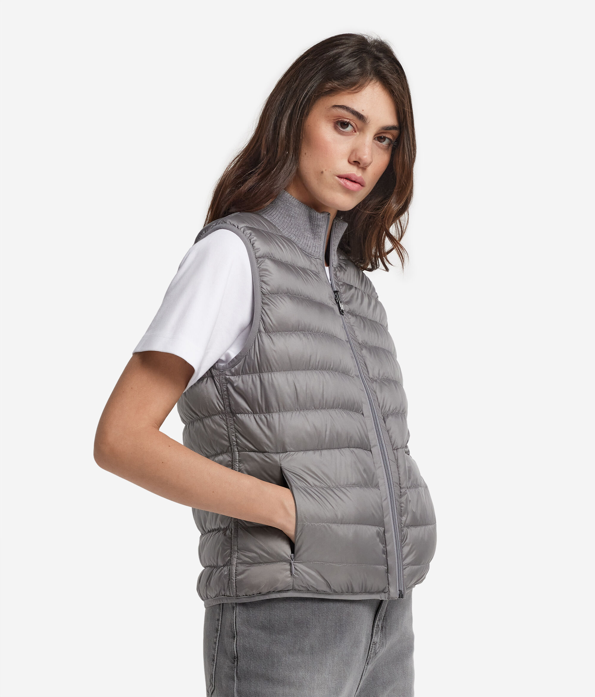 Daunenjacke zum Wenden aus Kaschmir