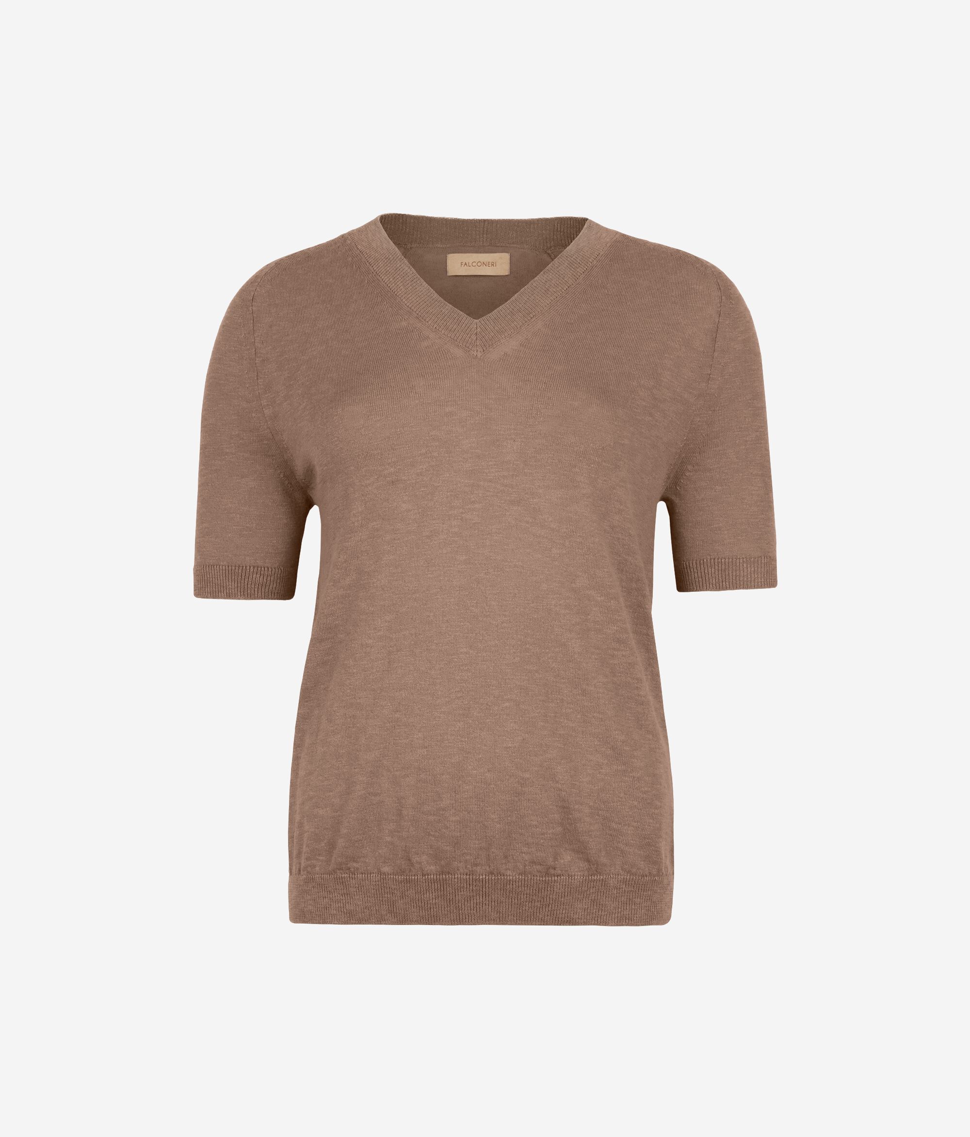 Twist V Yaka Yarım Kollu T-shirt