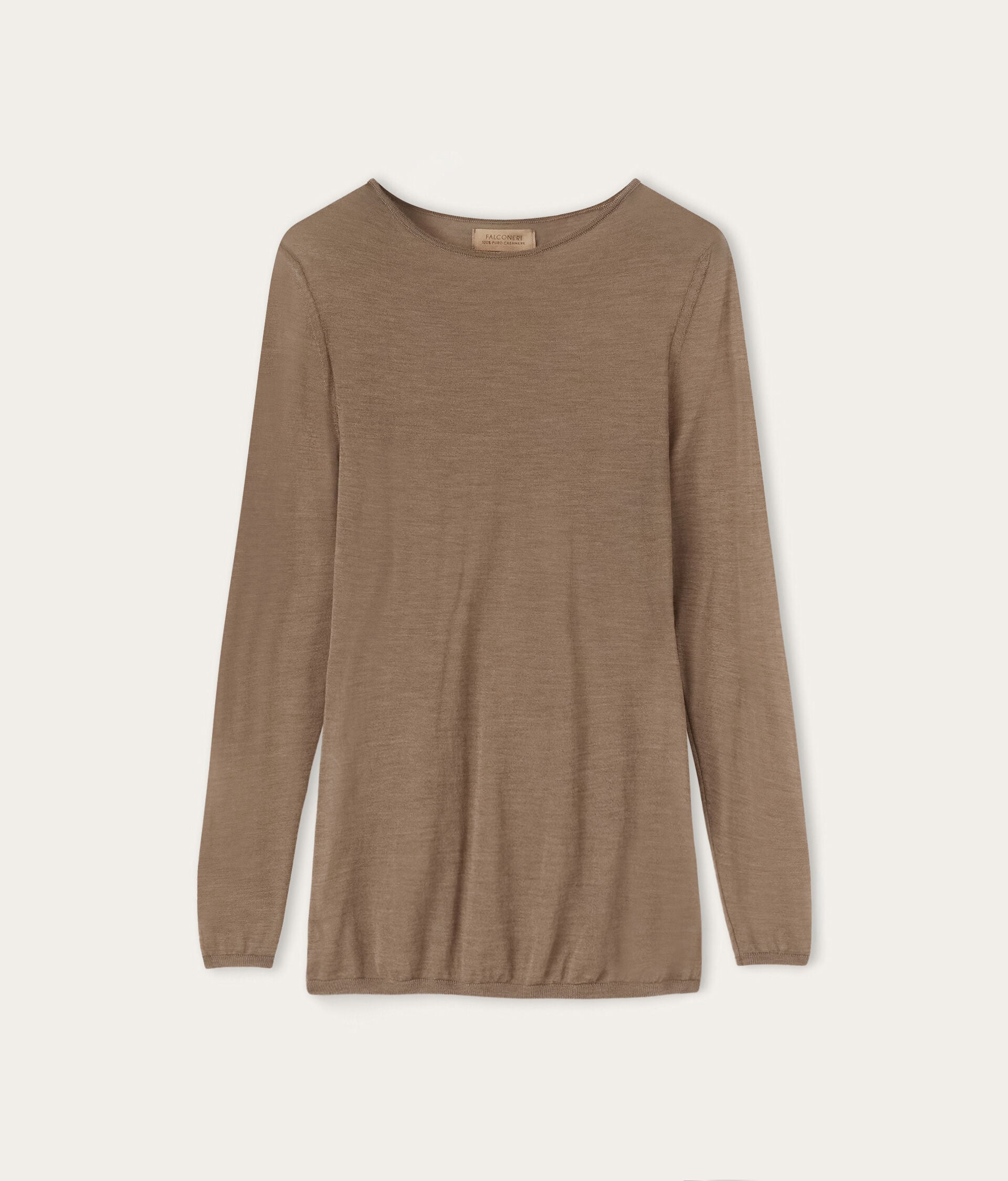 Airfine Cashmere boat-neck top