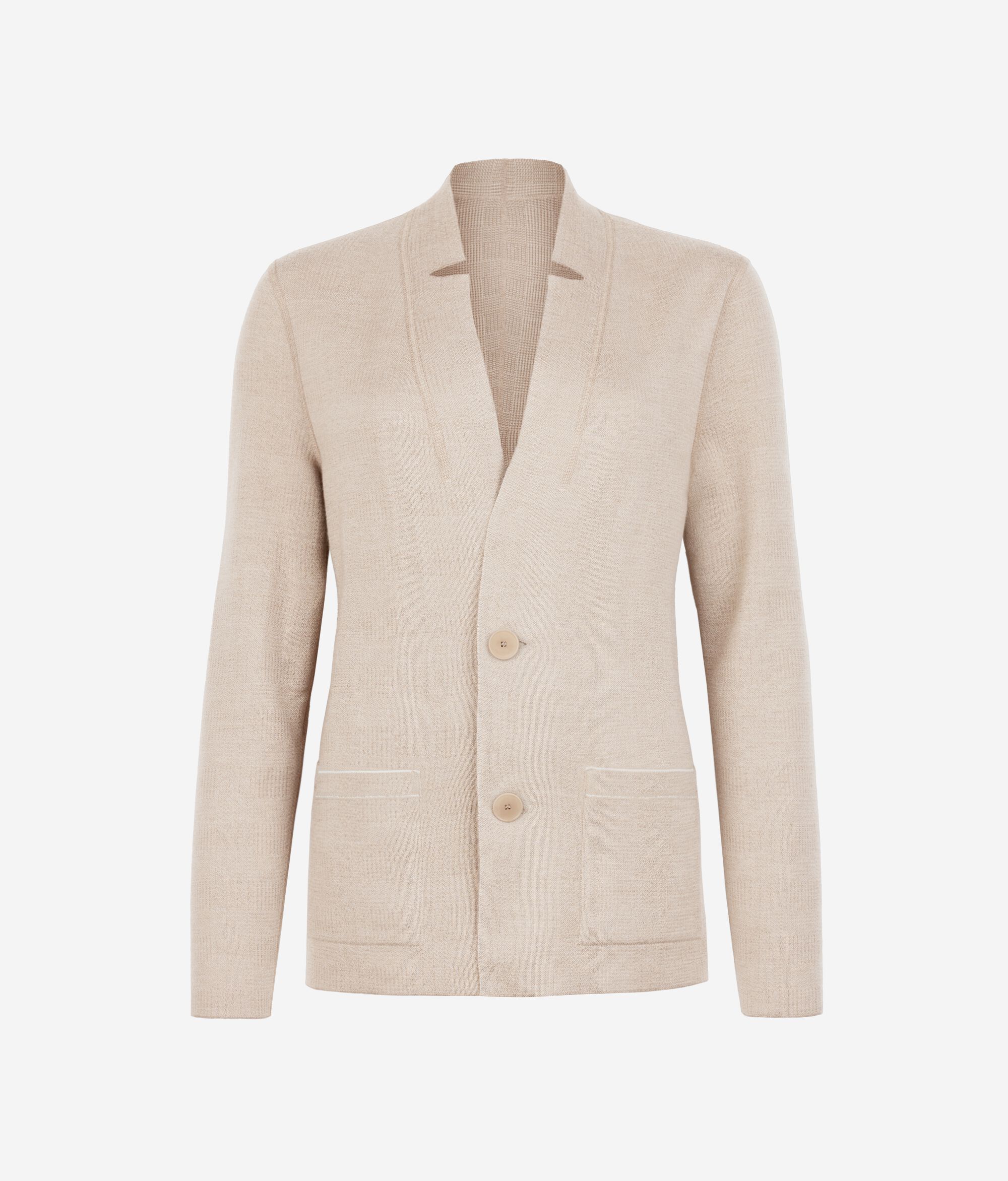 Veste réversible en laine et cachemire ultra-fin