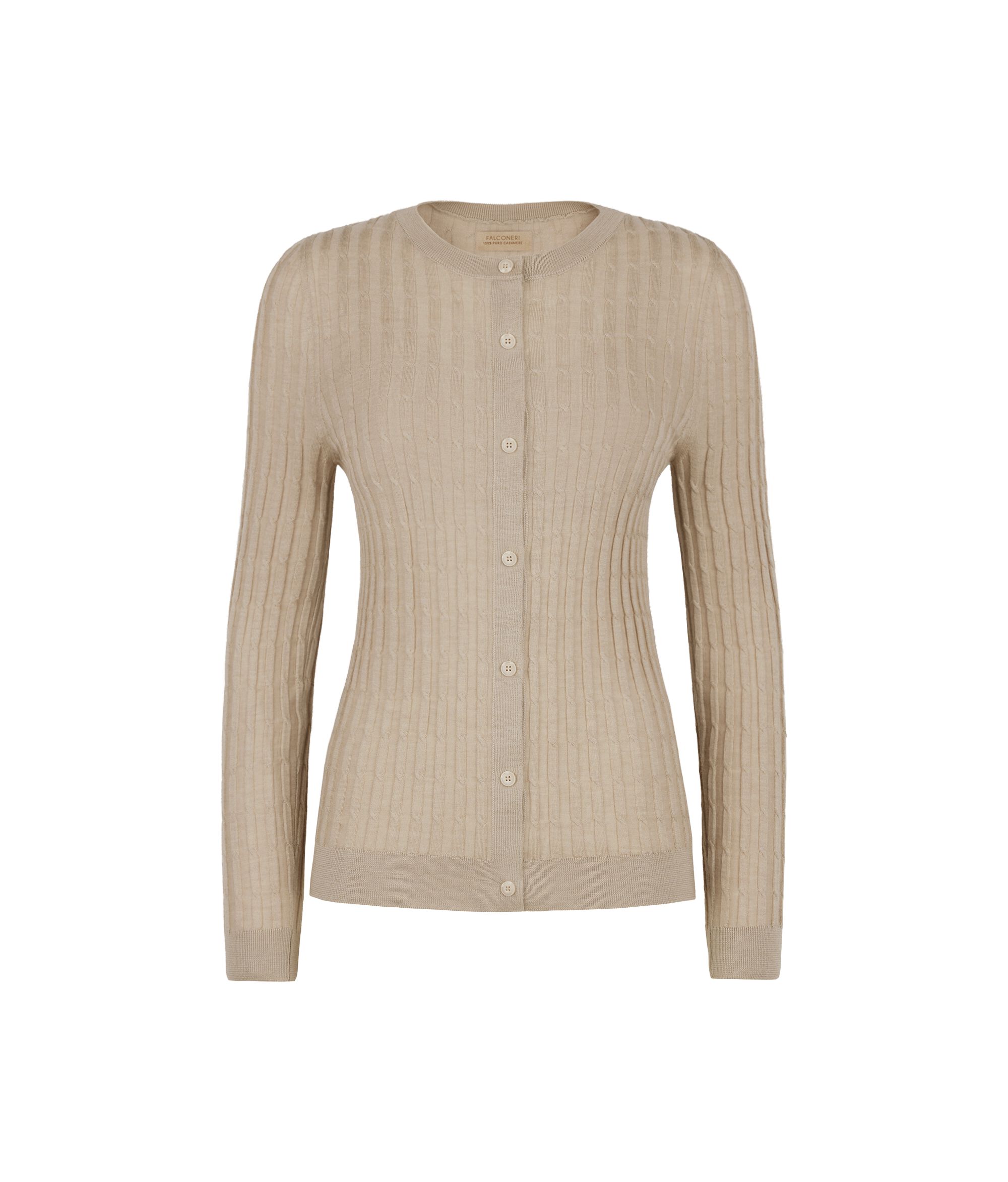 Ultrafine Cashmere Cable Knit Cardigan