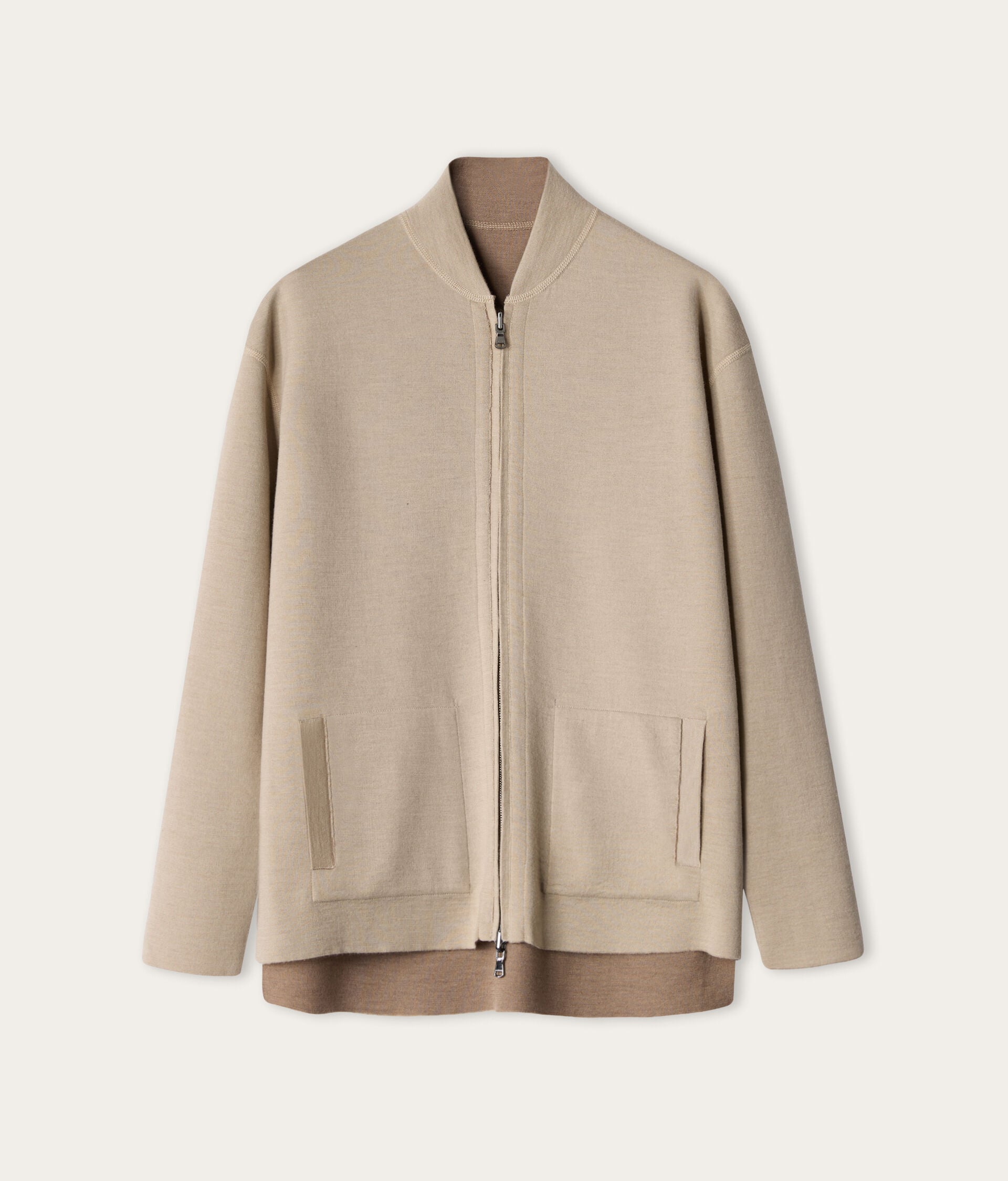 Ultrafine Kaşmir Çift Taraflı Kapüşonlu Sweatshirt