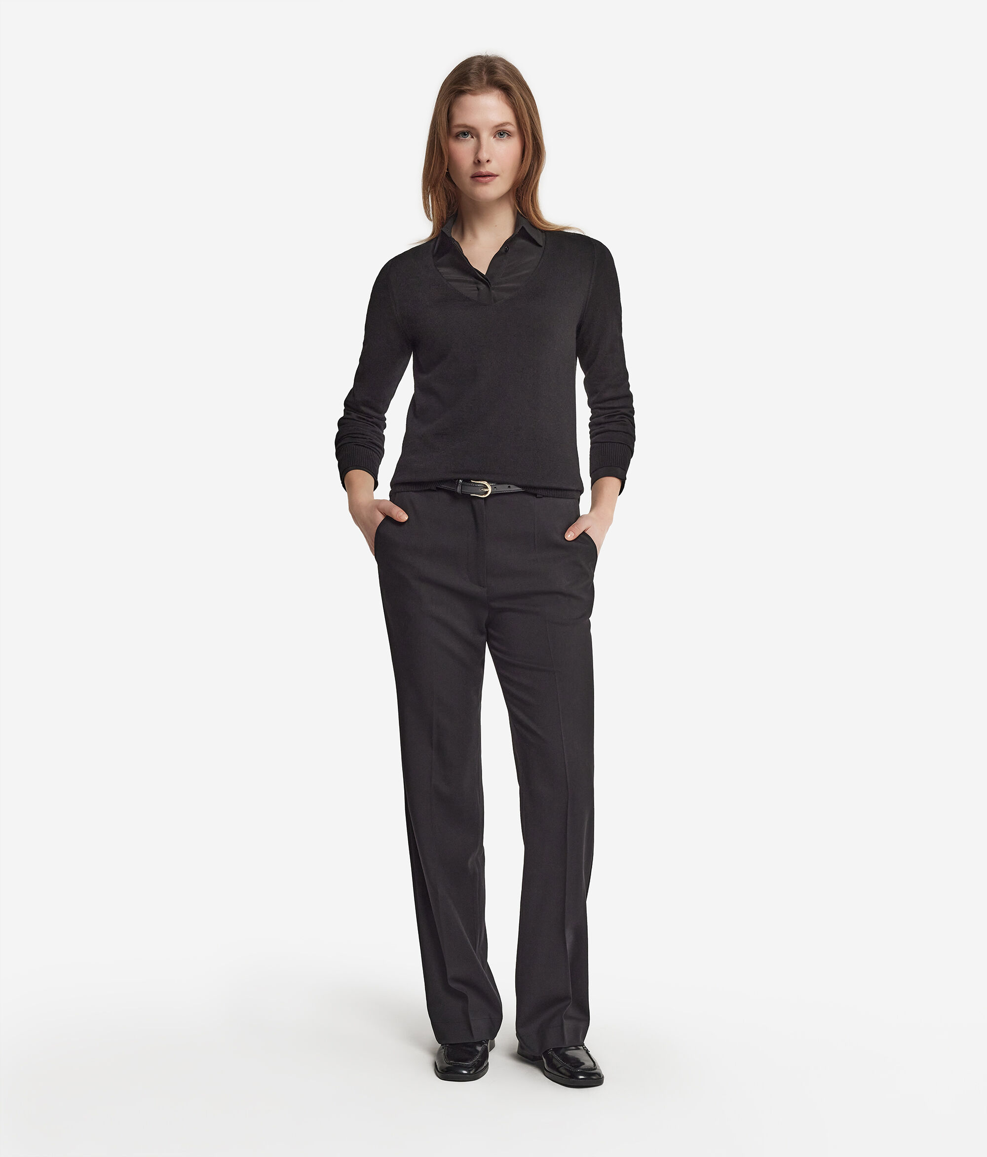 Pullover mit V-Ausschnitt aus Kaschmir Ultrafine