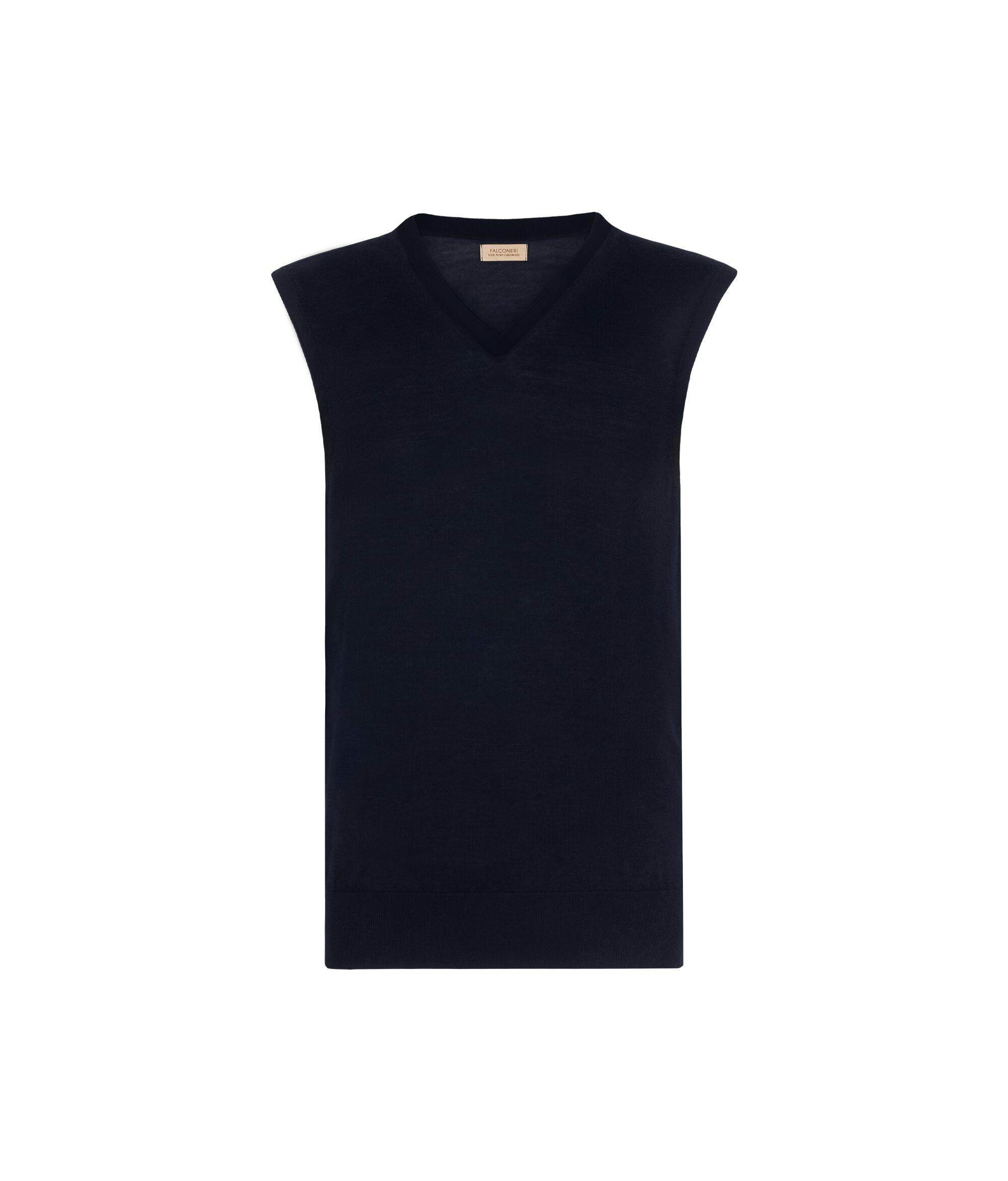 Γιλέκο με Λαιμόκοψη V από Ultrafine Cashmere Colore Navy Blue