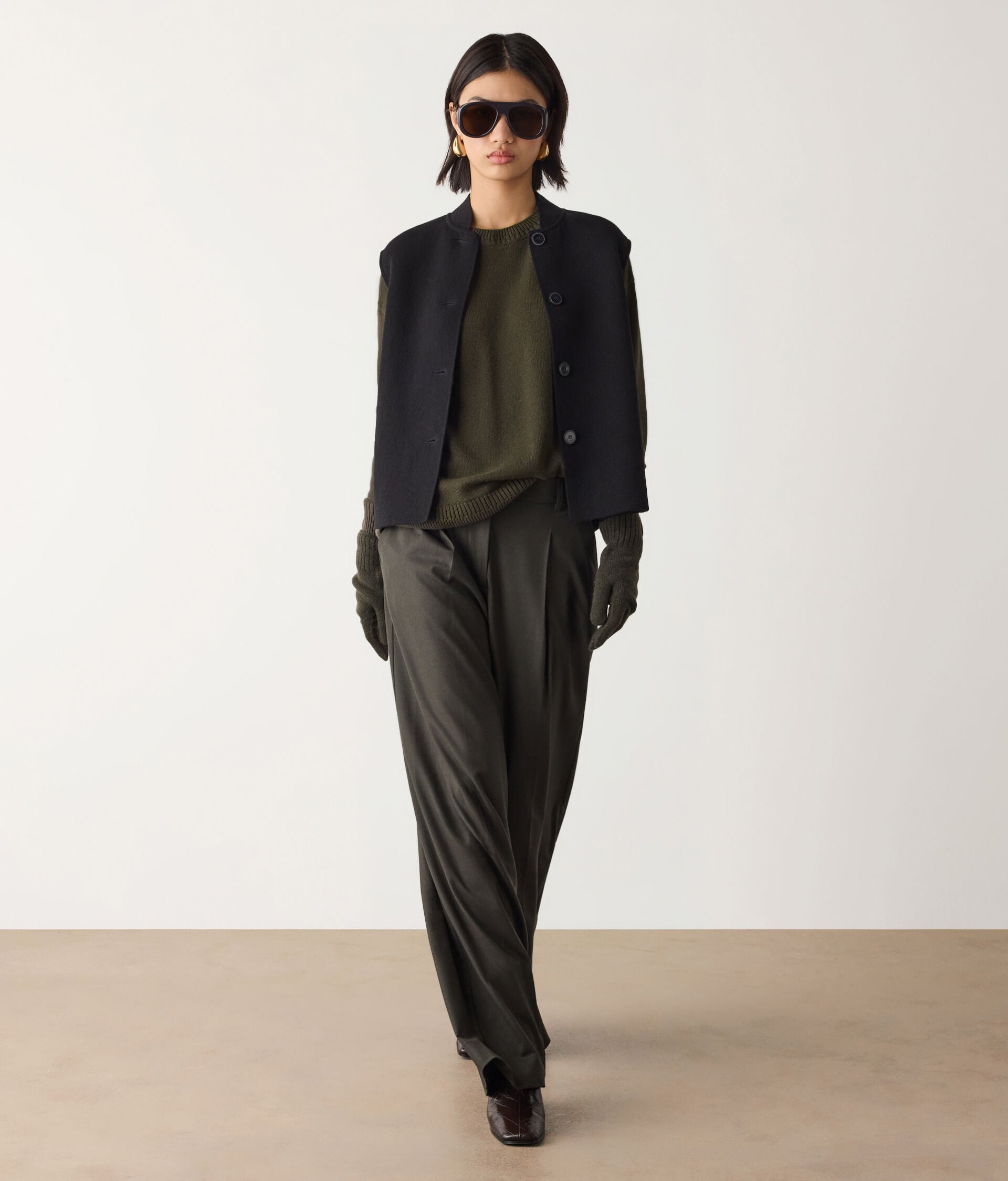 Girocollo con spacchi coste diverse in Cashmere Ultrasoft