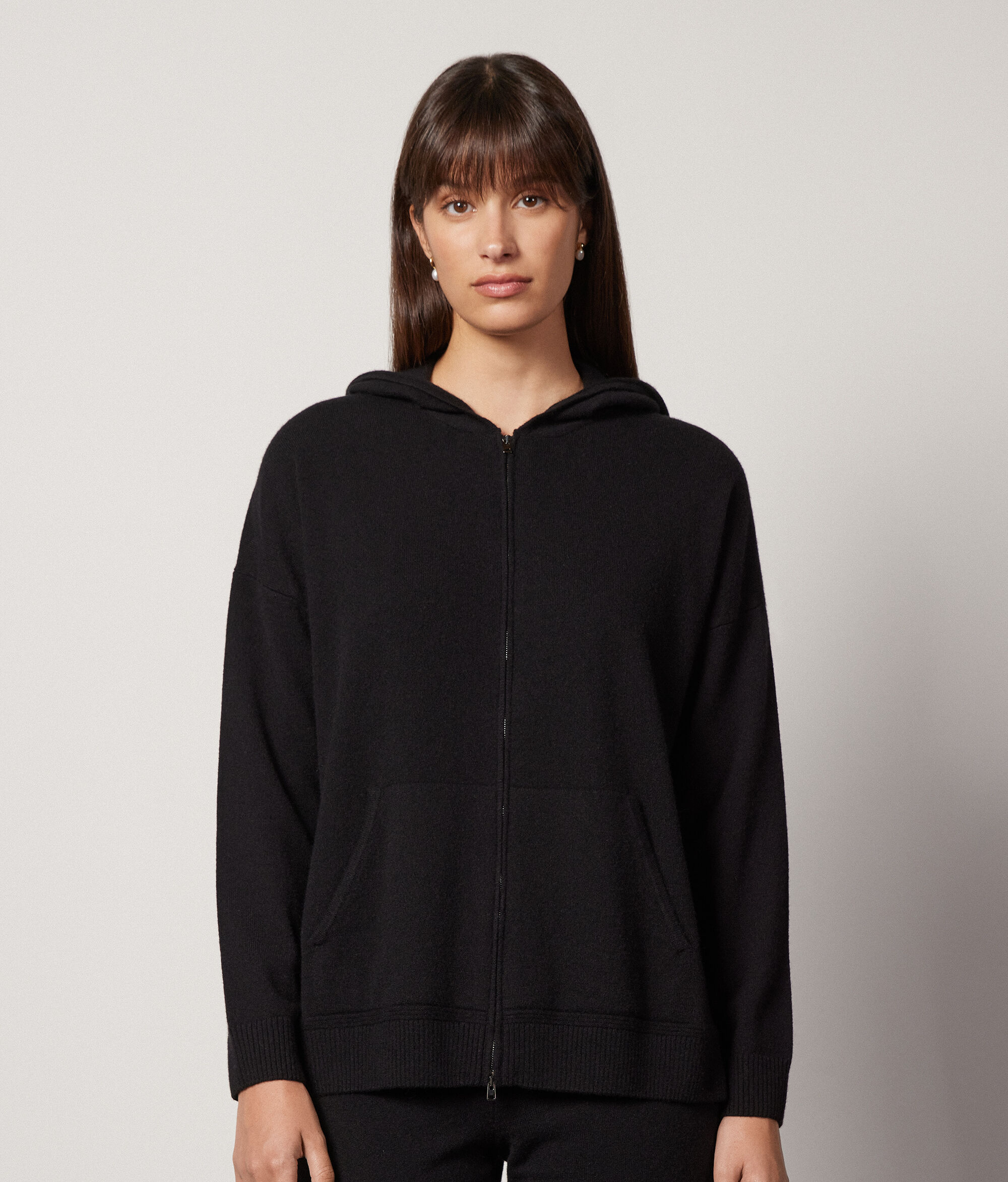 Sweatshirt à capuche en cachemire ultra-doux