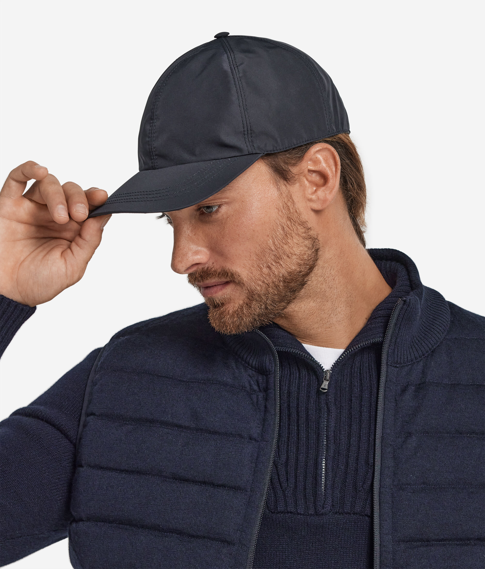 Baseball tecnico con interno in cashmere