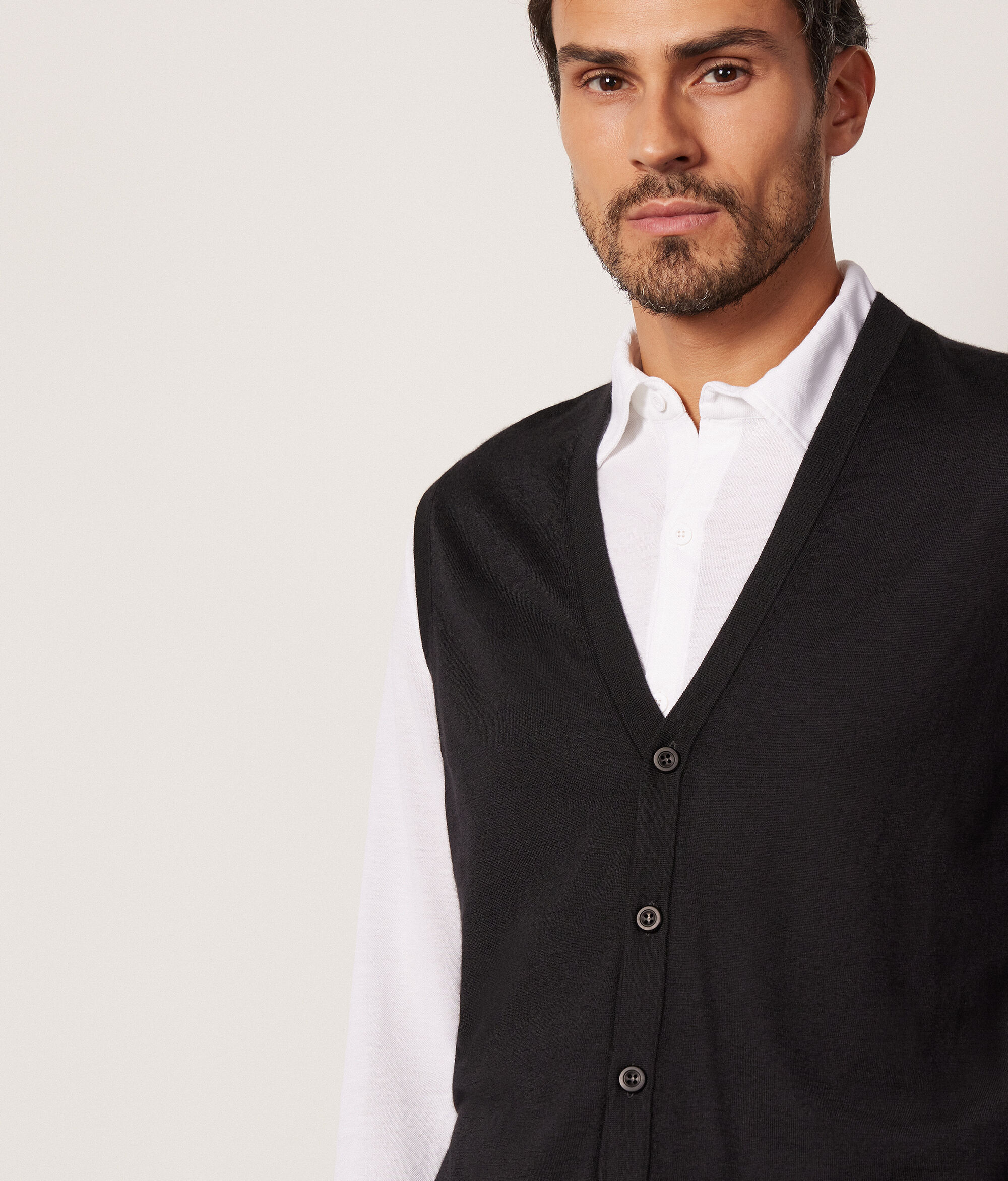 Colete em Ultrafine Cashmere