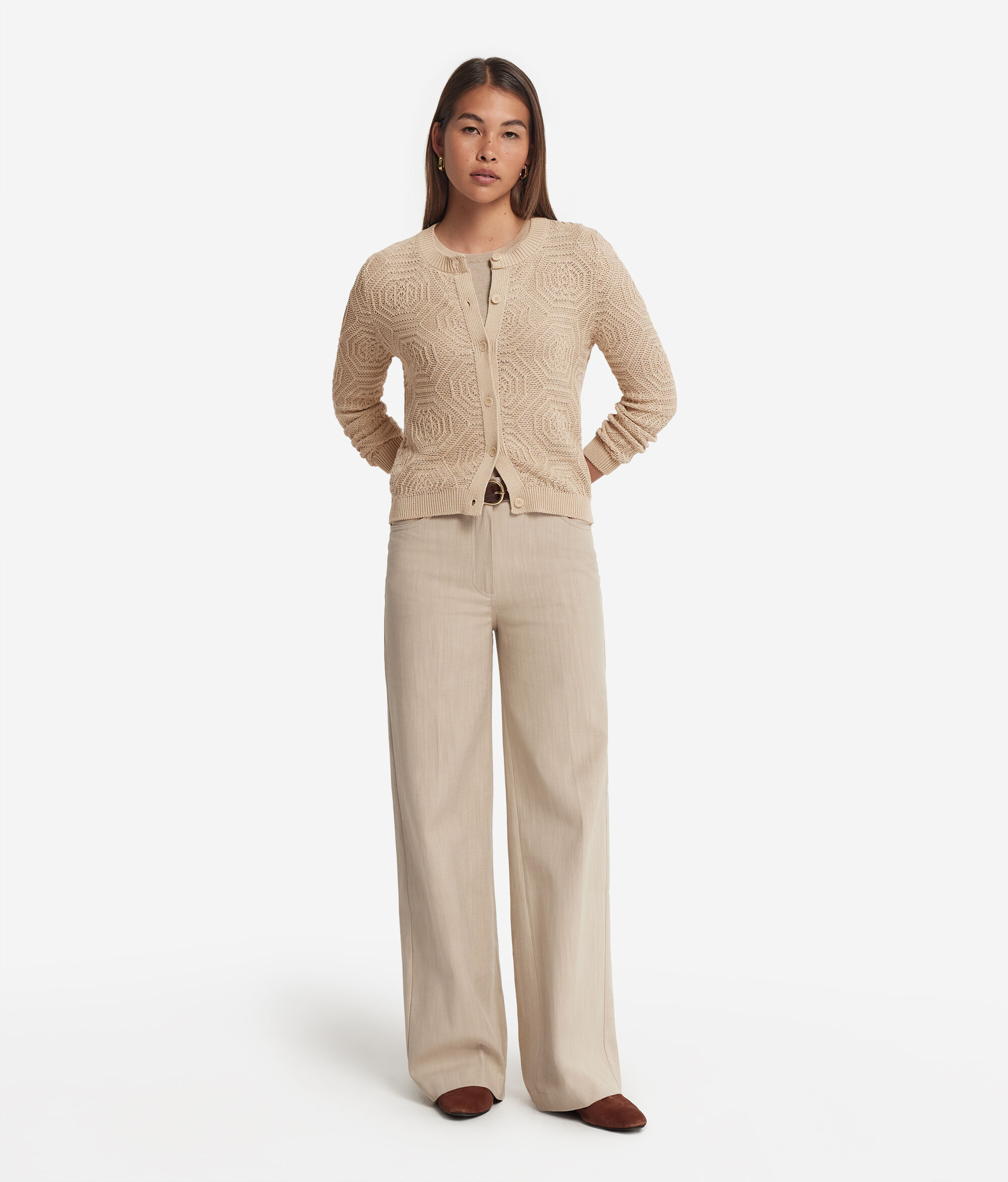 Gilet à motif géométrique