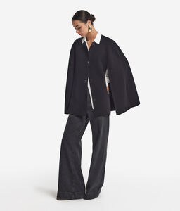 Mantella in cashmere - BLACK
