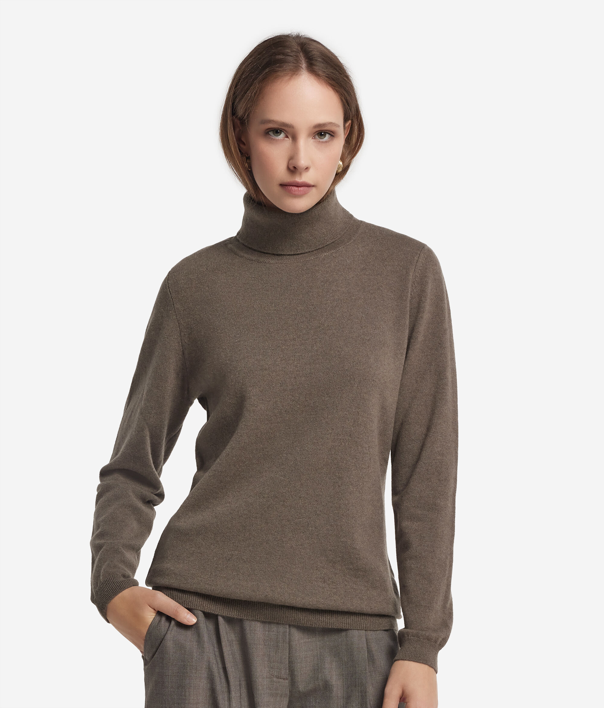 Jersei de coll cigne de Cashmere Ultrafine