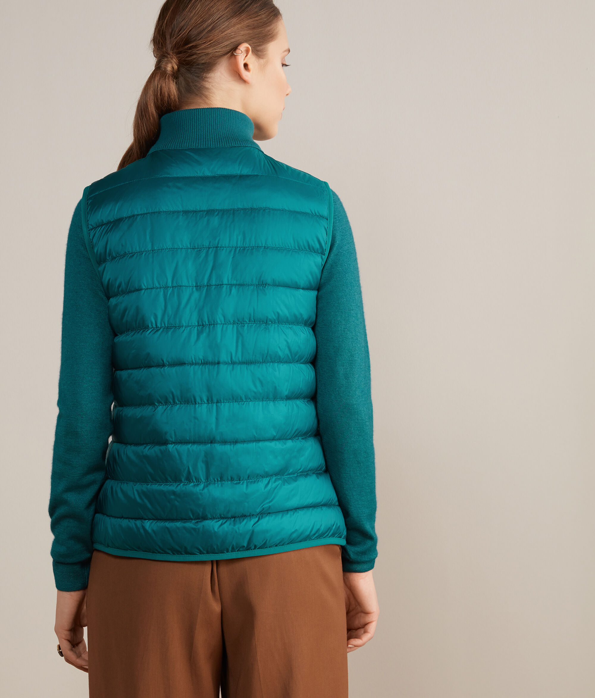 Daunenjacke zum Wenden aus Kaschmir