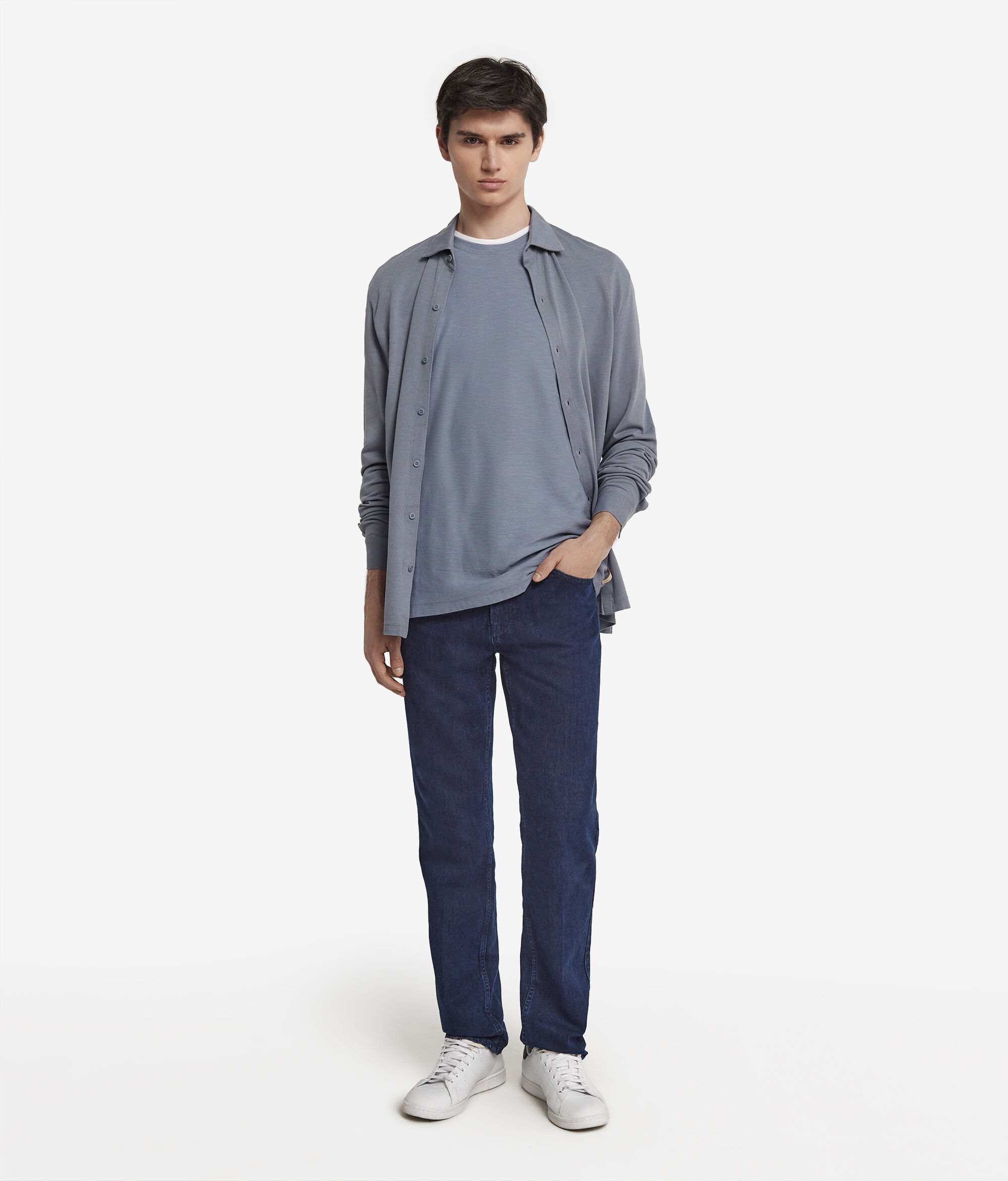 Short-Sleeved Twist-Stitch T-Shirt