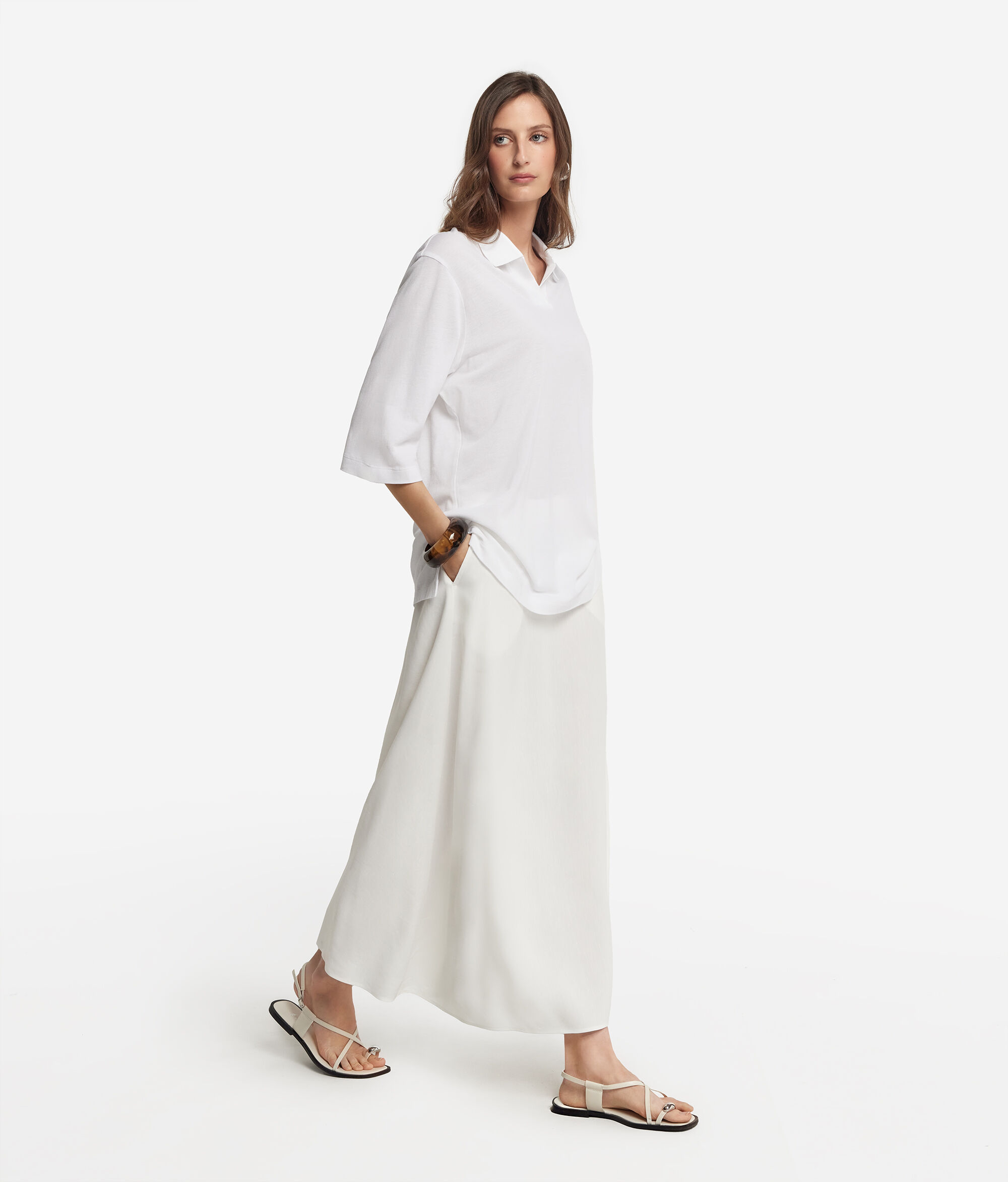 Cotton Piqué and Silk Polo