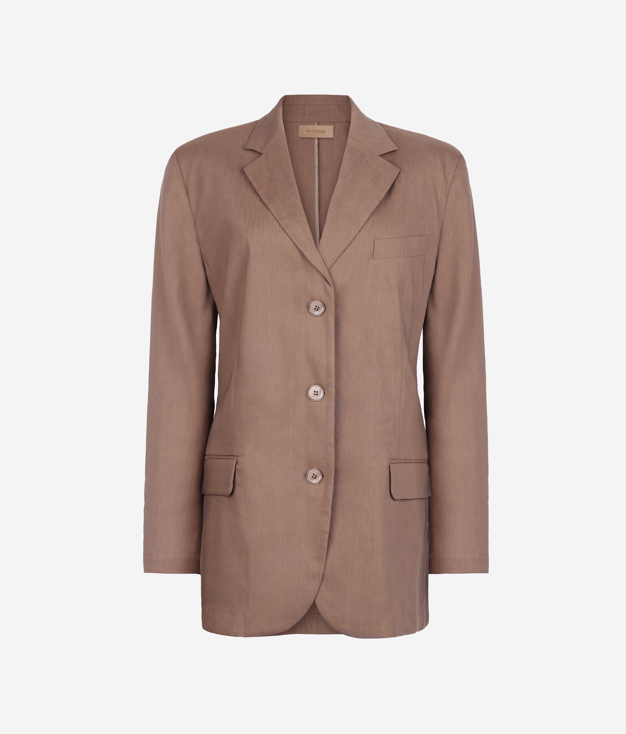 Пиджак изо льна и вискозы