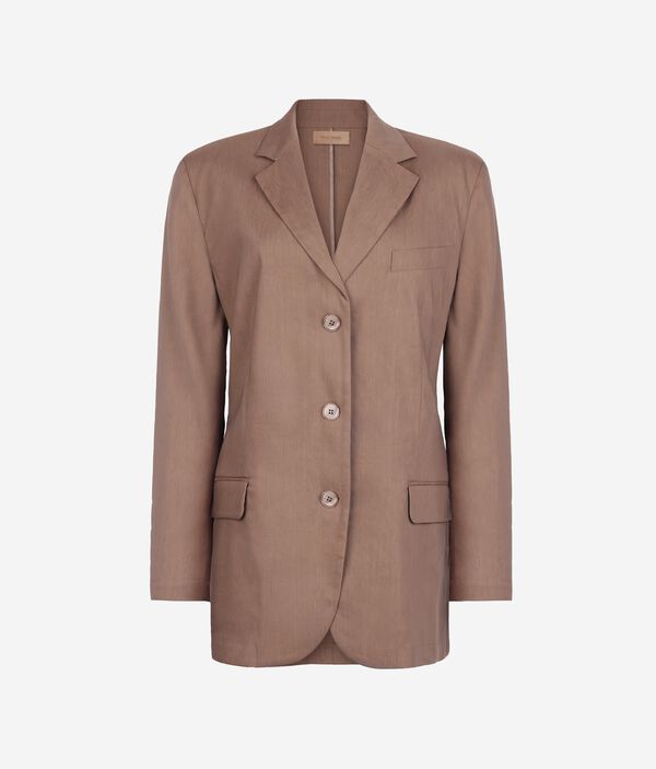 Пиджак изо льна и вискозы