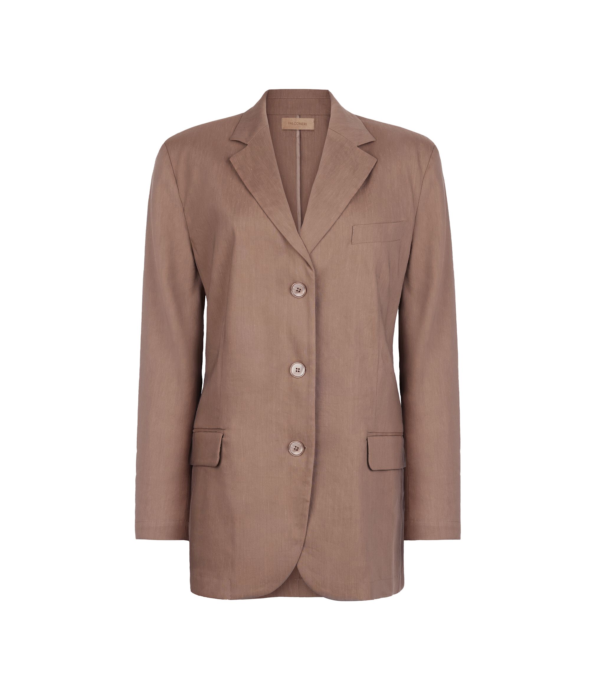 Blazer aus Leinen und Viskose