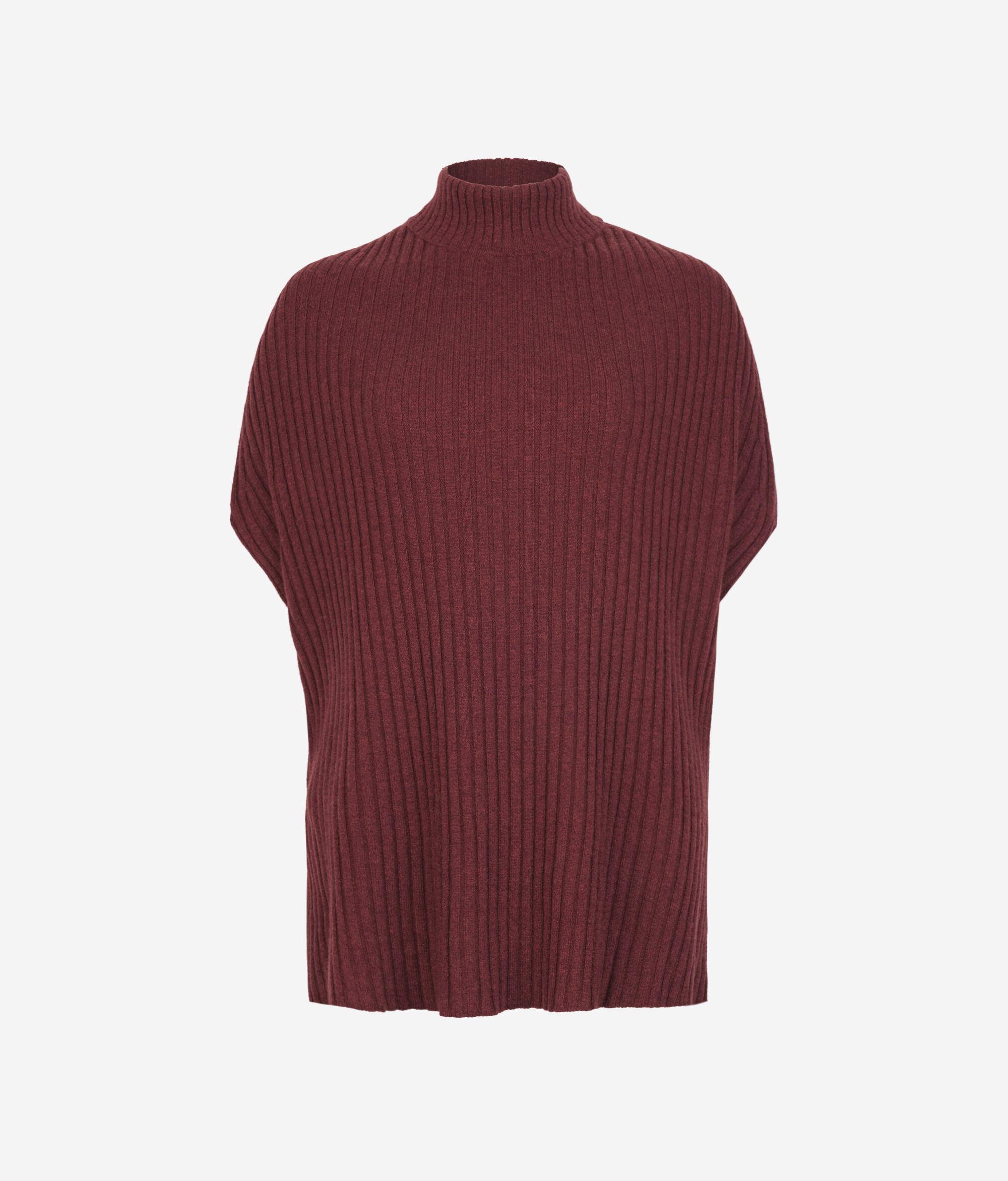 Накидка в рубчик из ультрамягкого кашемира