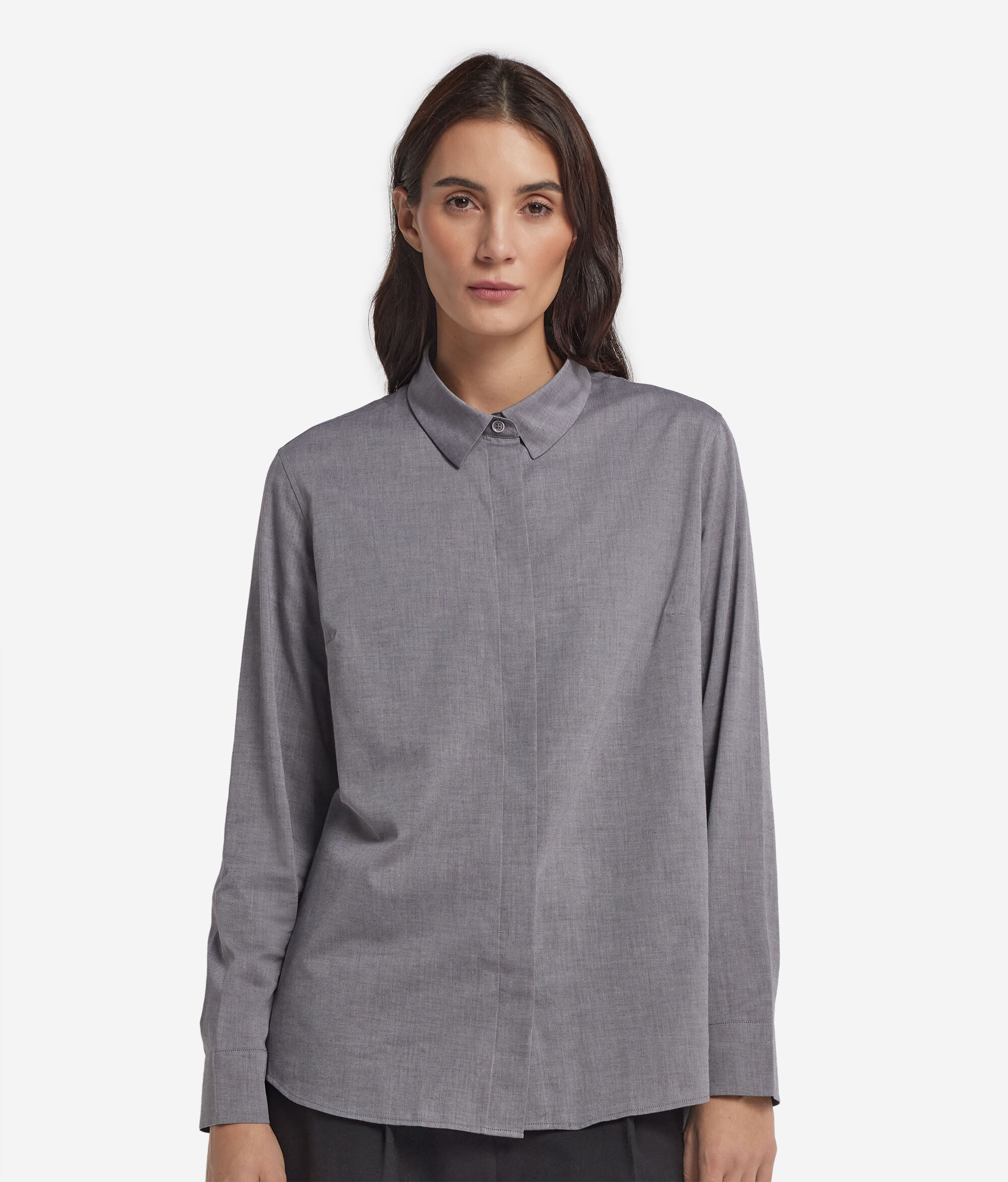 Camicia in cotone cashmere