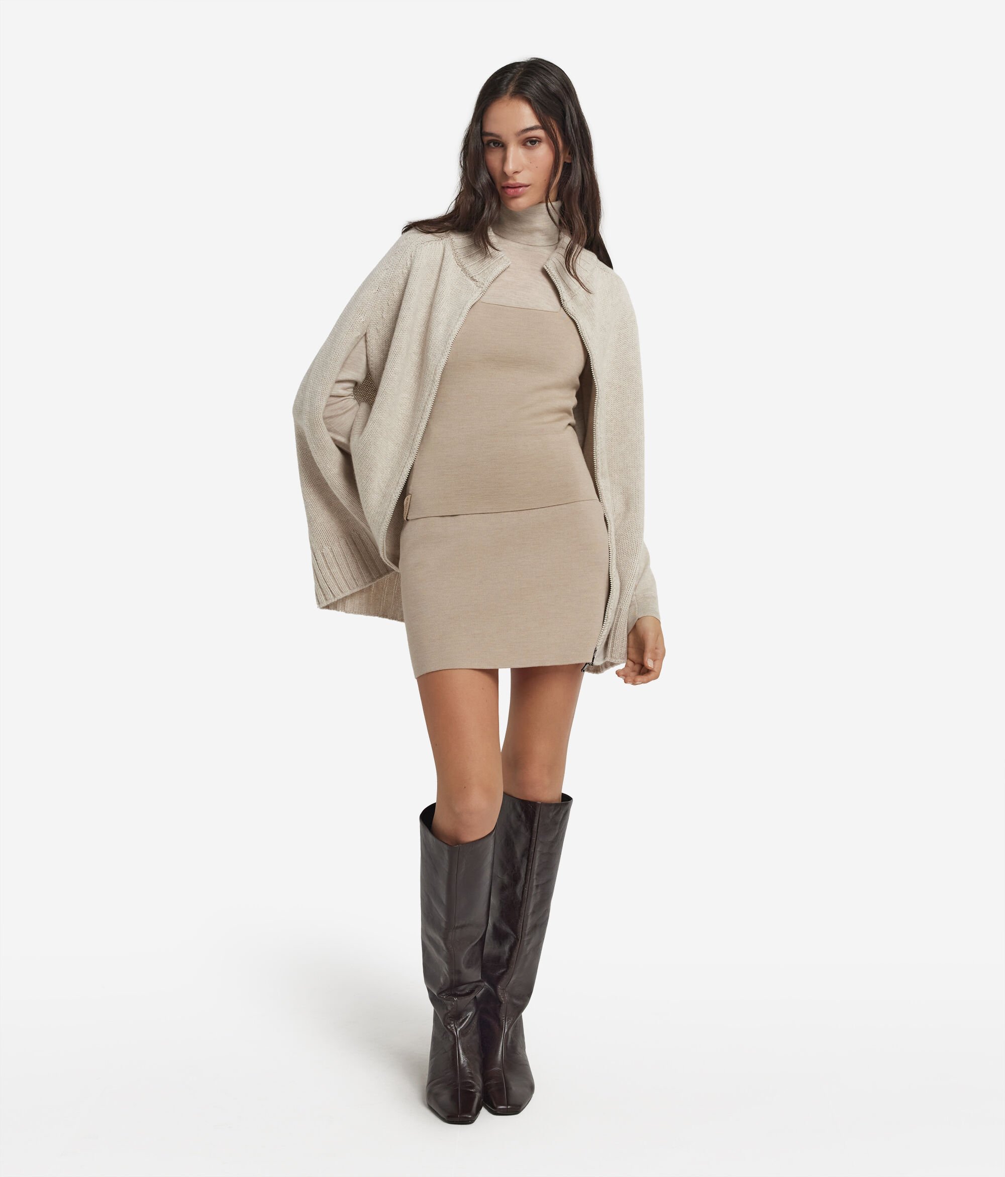 Reversible skirt in Ultrafine Cashmere