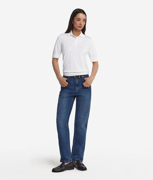 Silk and Cotton Polo Shirt