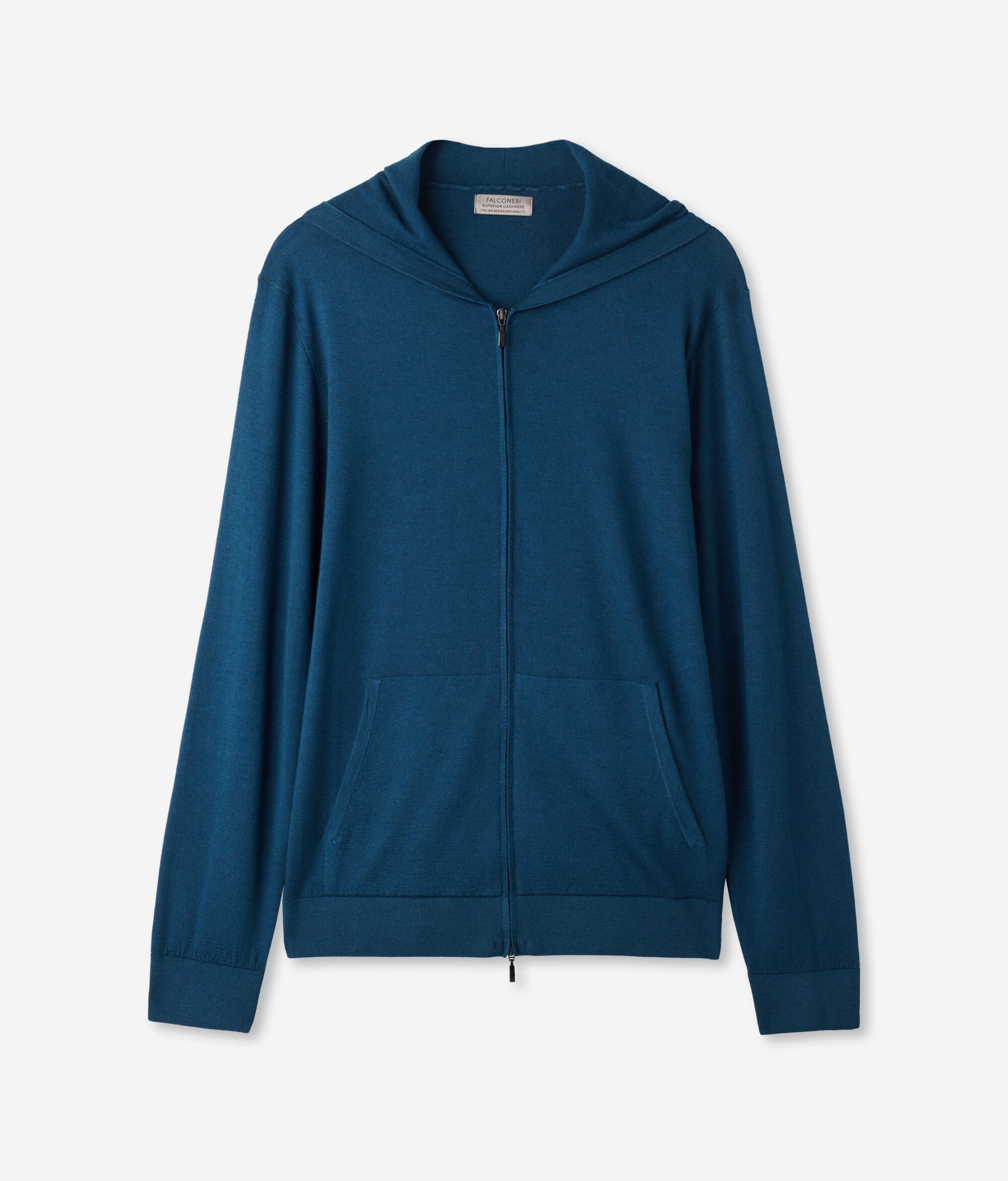 Felpa con Cappuccio in Cashmere Ultrafine