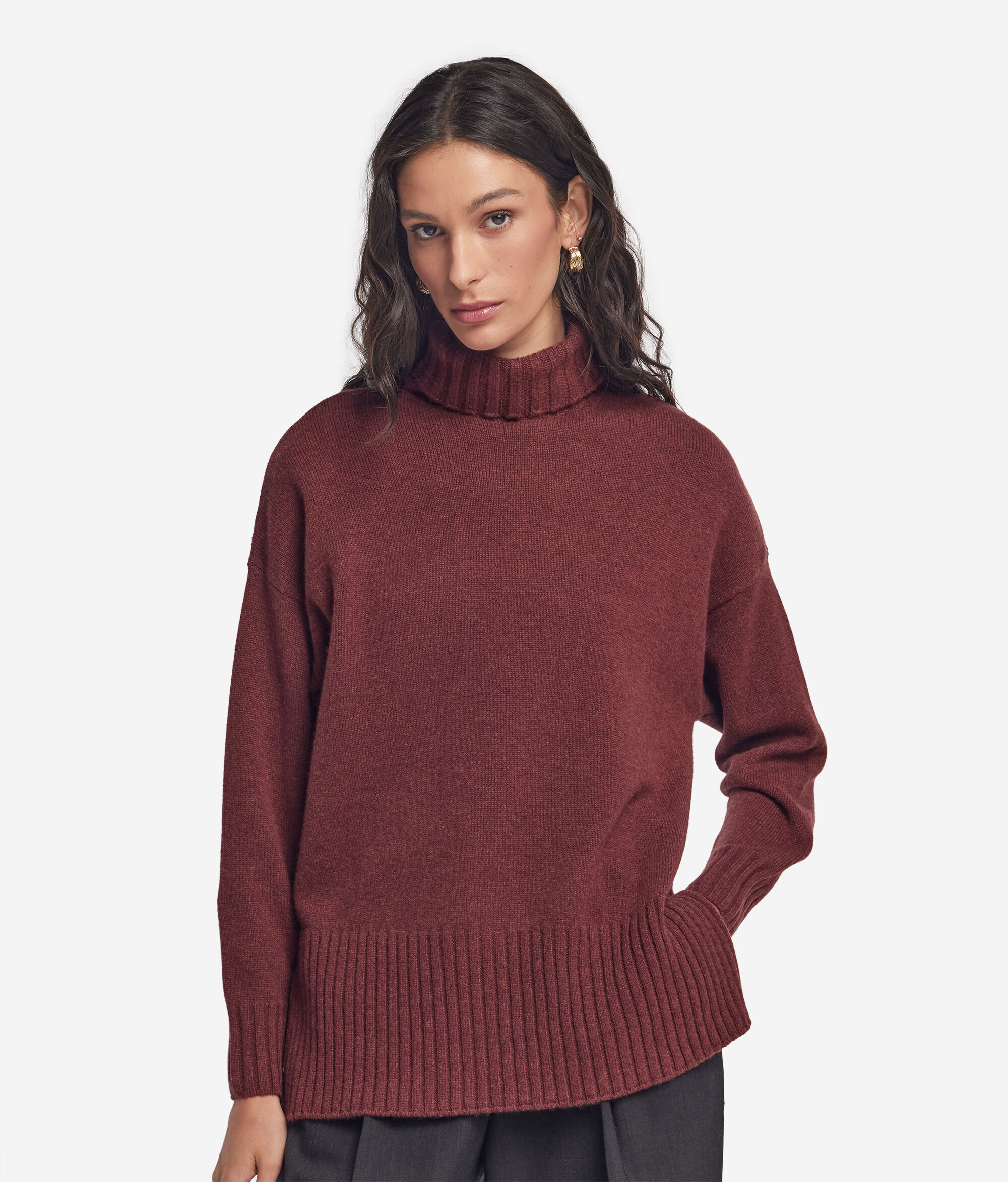 Ultrasoft Cashmere Turtleneck Maxi Jumper