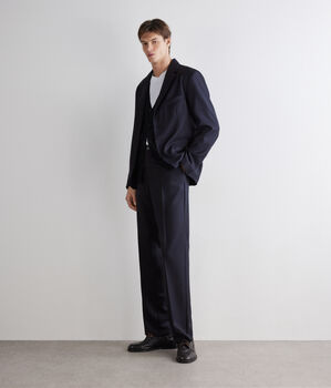 Single-Breasted Cashmere Silk Jacket