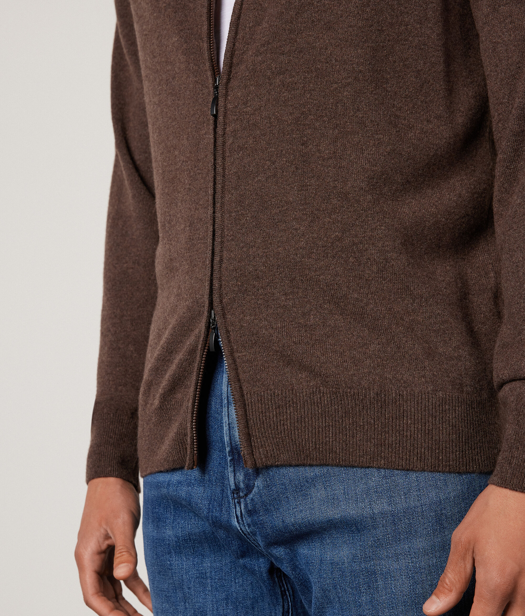 Jersey con cremallera para hombre de Cashmere Ultrasoft