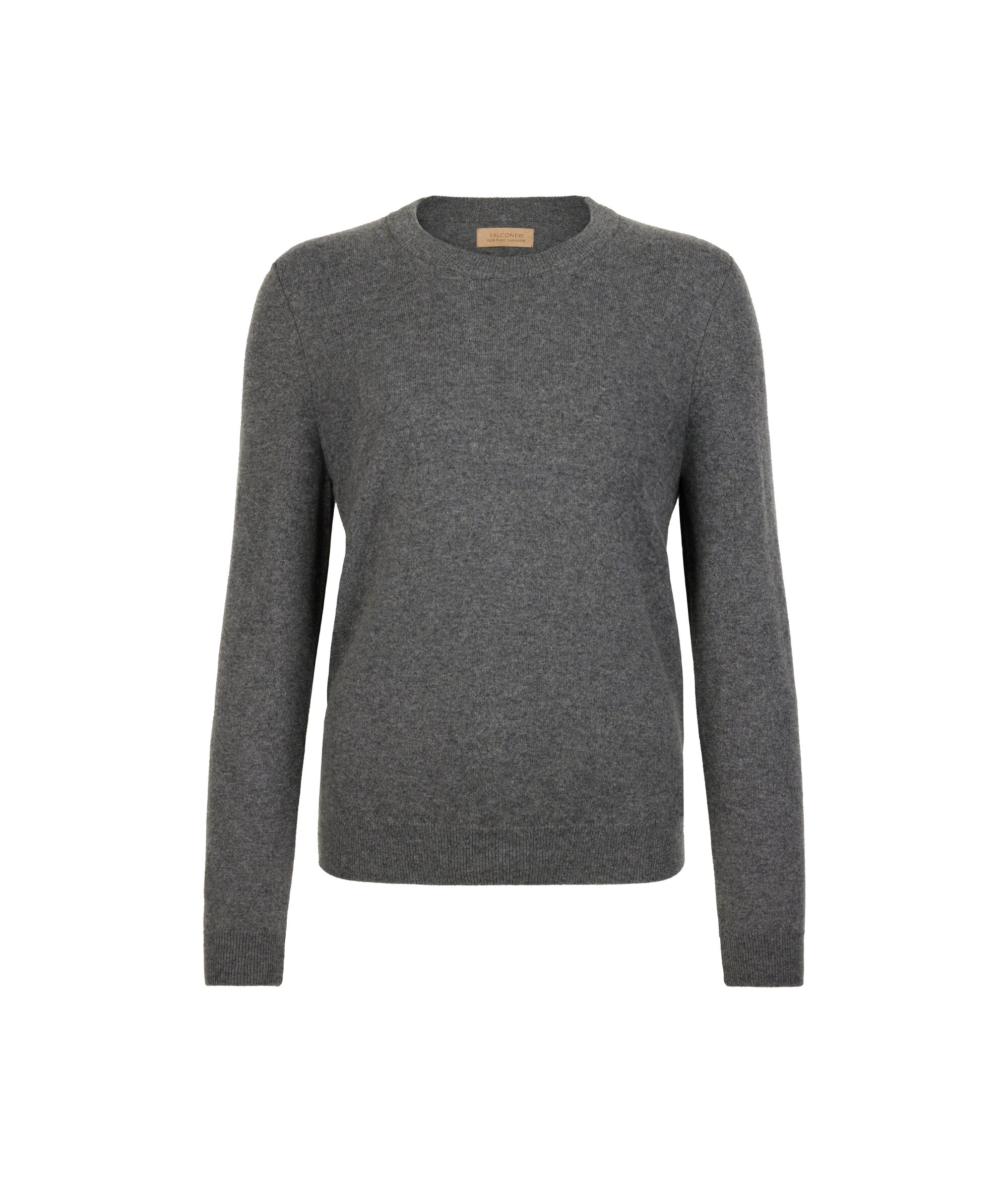 Pull à col rond et manches longues en cachemire ultra-doux