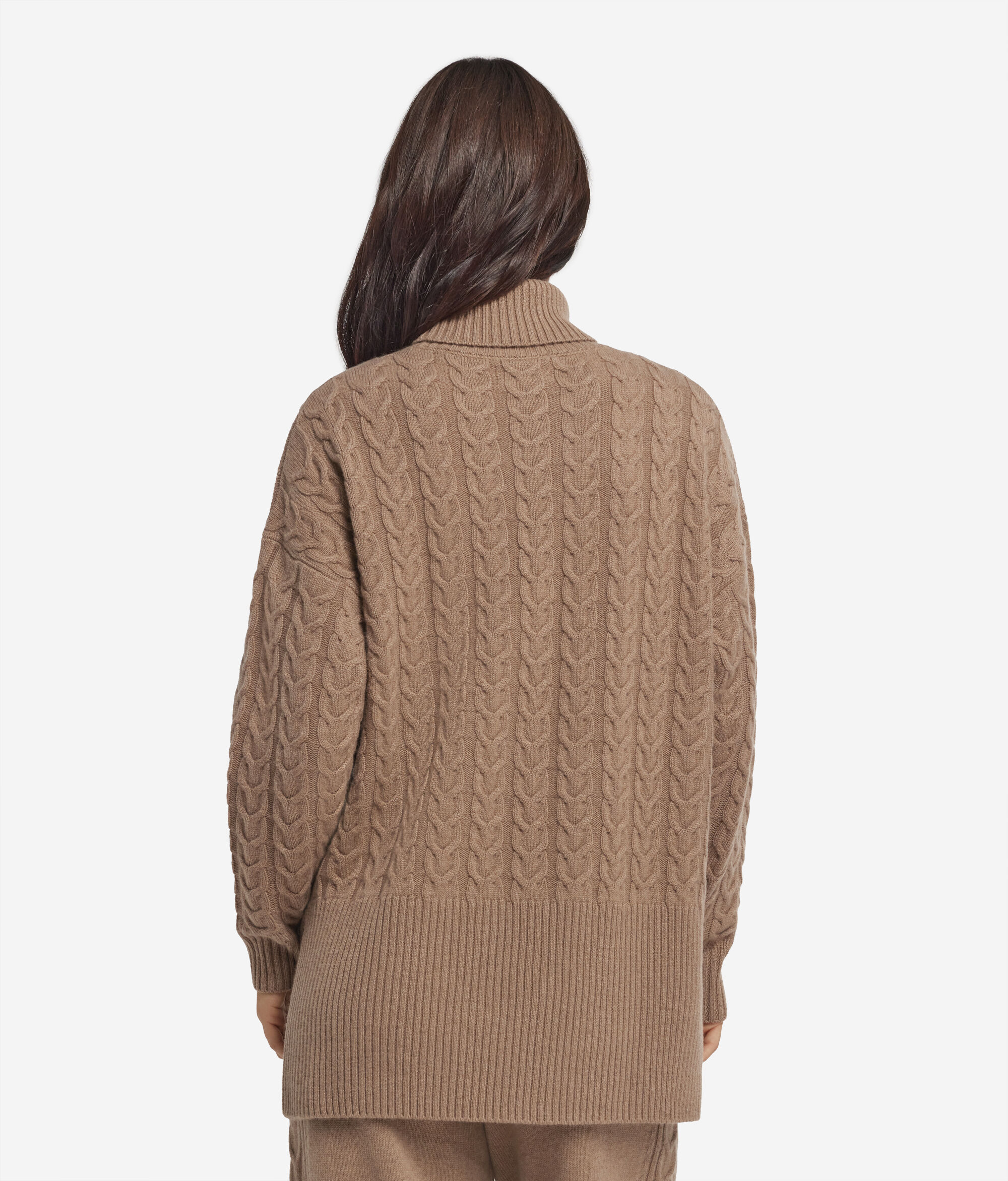 Водолазка с косами из ультрамягкого кашемира