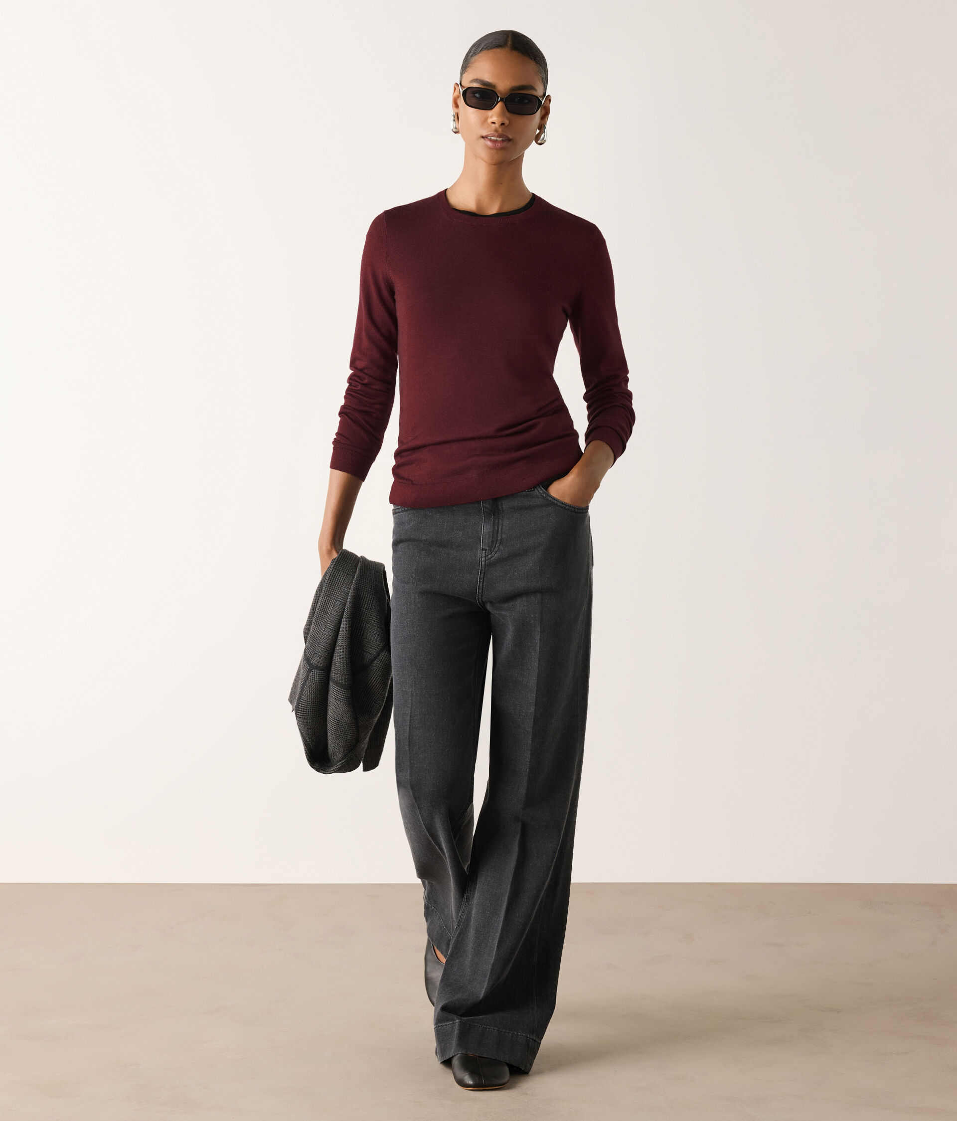 Round-Neck Ultrafine Cashmere Jumper