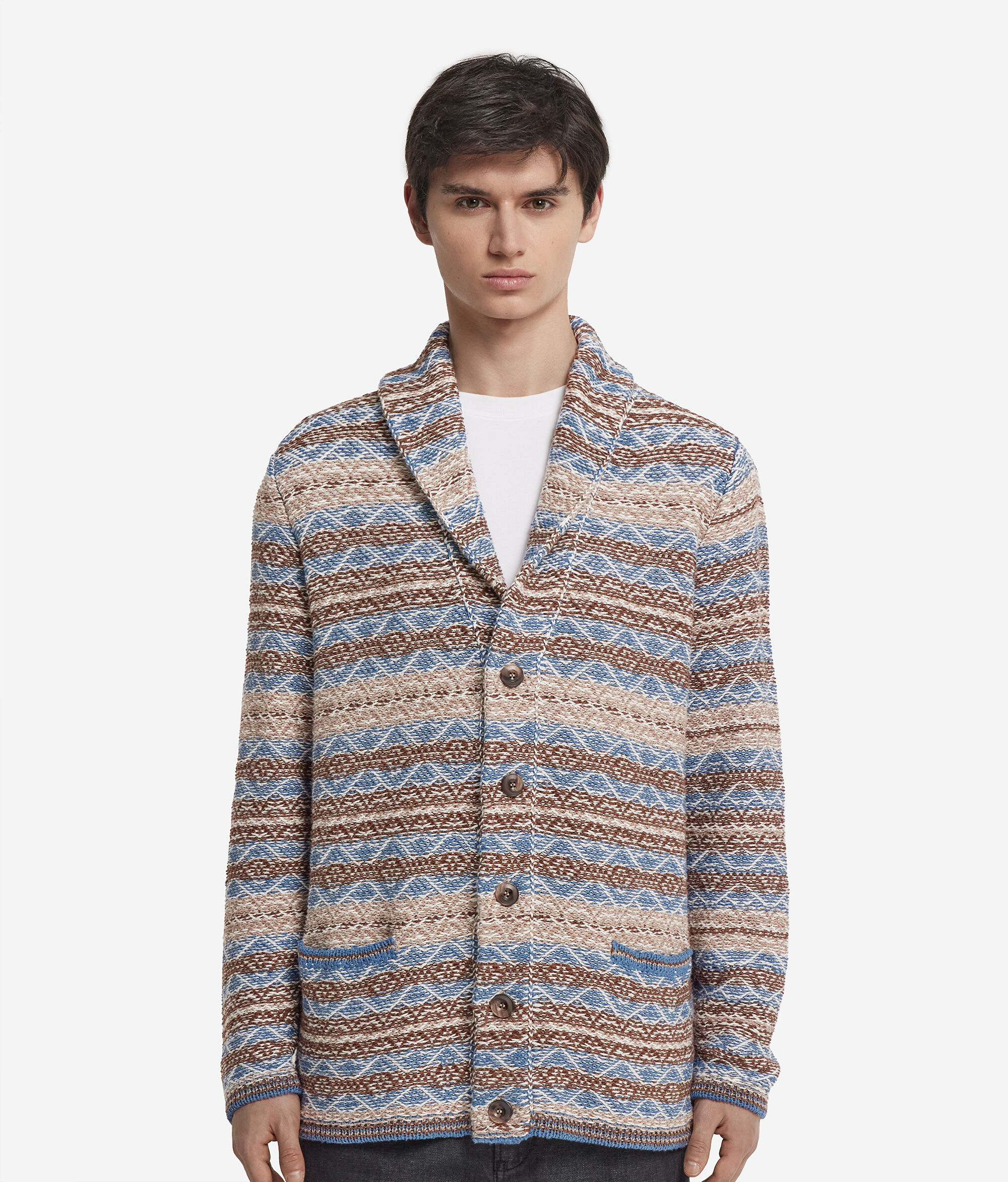 Кардиган из хлопка и шелка